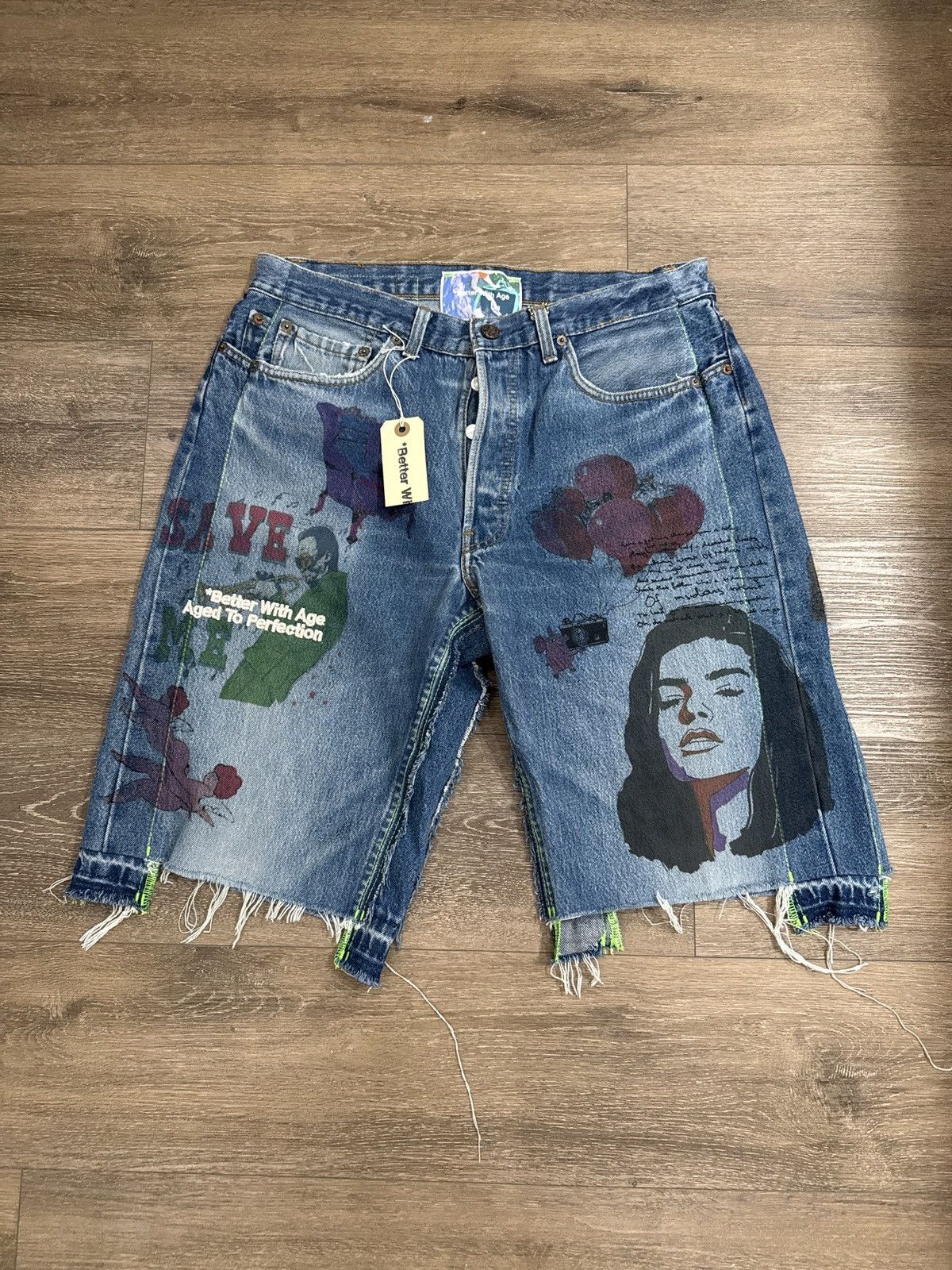 Better With Age Better With Age Harrison Denim Shorts Size US 34 / EU 50 - 1 Thumbnail