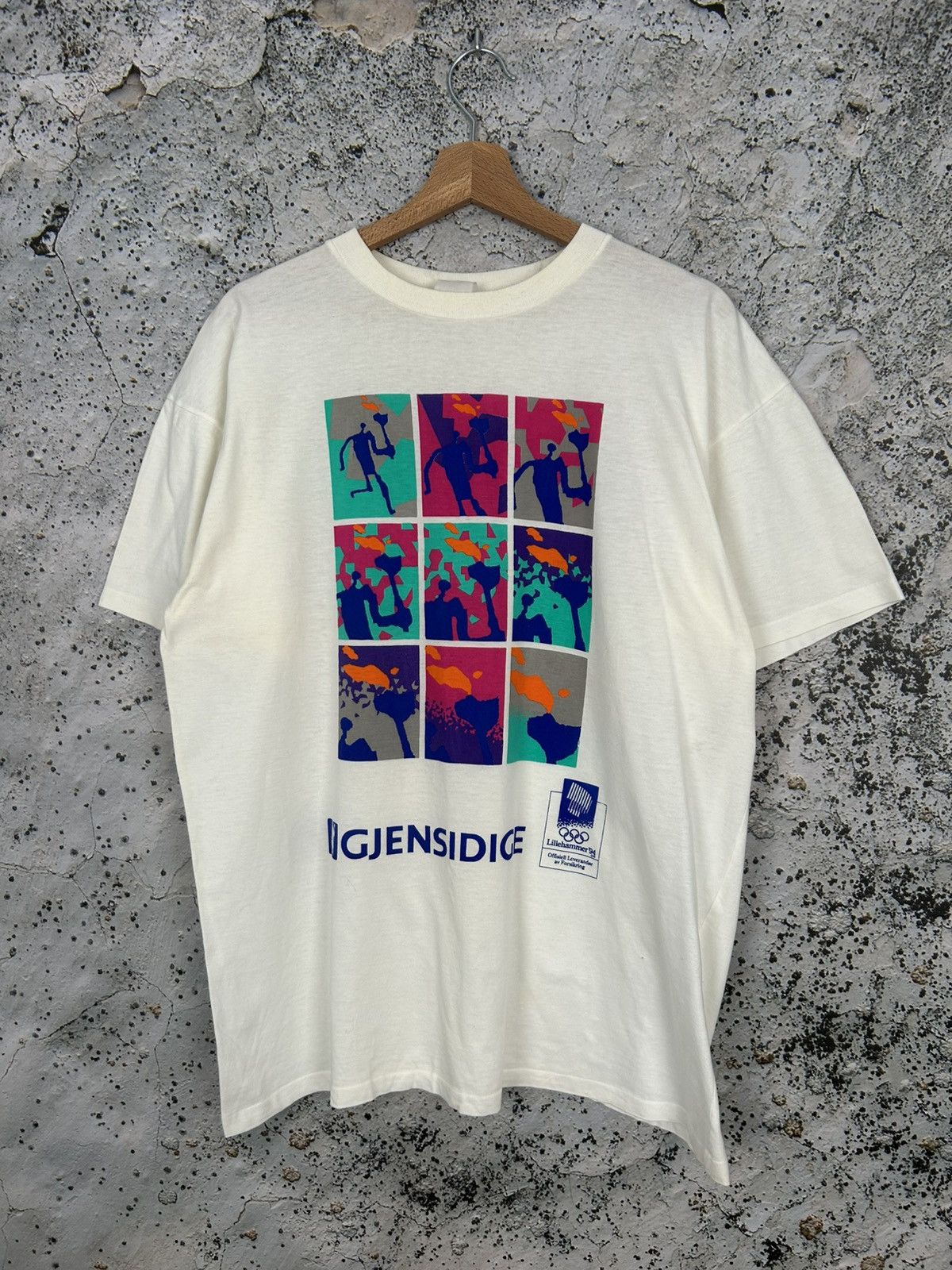Vintage Vintage Lillehammer 1994 Winter Olympic Games Graphic Rare Size US XL / EU 56 / 4 - 1 Thumbnail