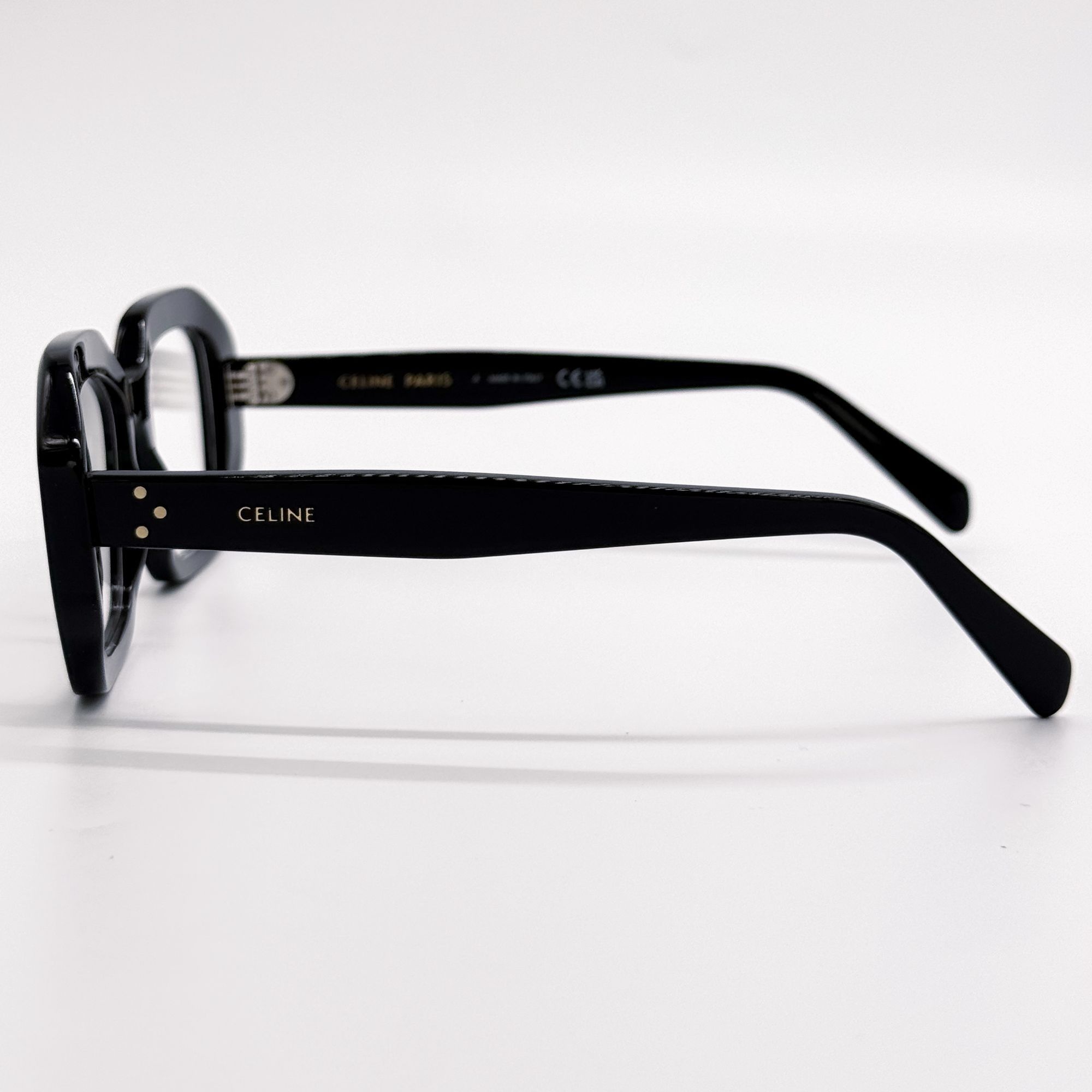 Celine NEW CL50156I 001, BLACK GEOMETRIC EYEGLASSES CELINE Size ONE SIZE - 6 Thumbnail