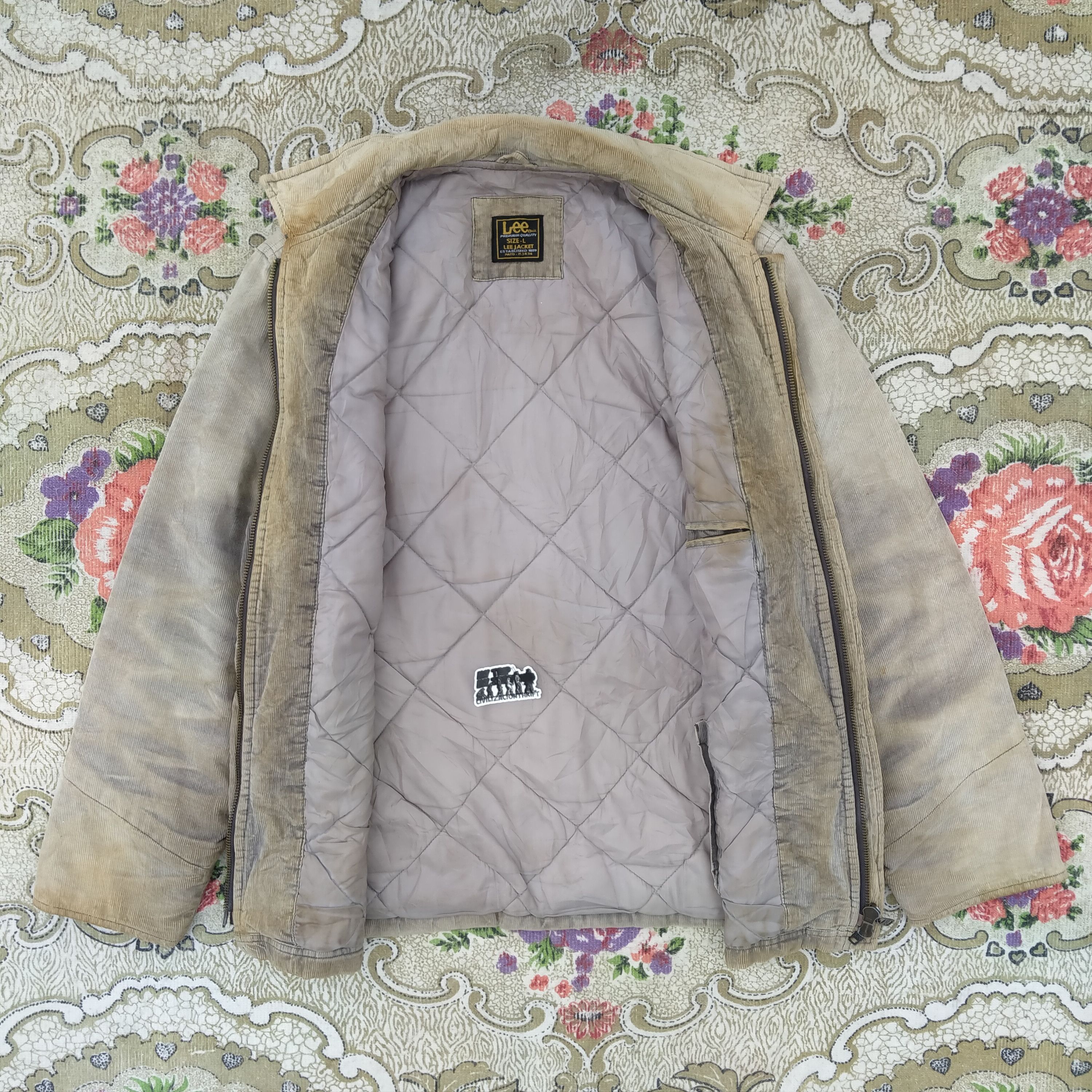 Lee × Vintage Vintage Lee 90s 🔥Corduroy Work Jacket Size US L / EU 52-54 / 3 - 2 Thumbnail