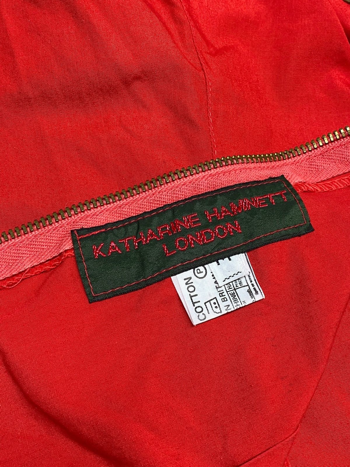 Katharine Hamnett London Vintage 1980s Katharine Hamnett Hot Red Bustier Dress Size M / US 6-8 / IT 42-44 - 12 Thumbnail