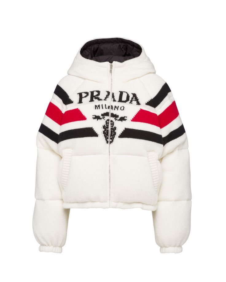 Cashemere Down Jacket in white