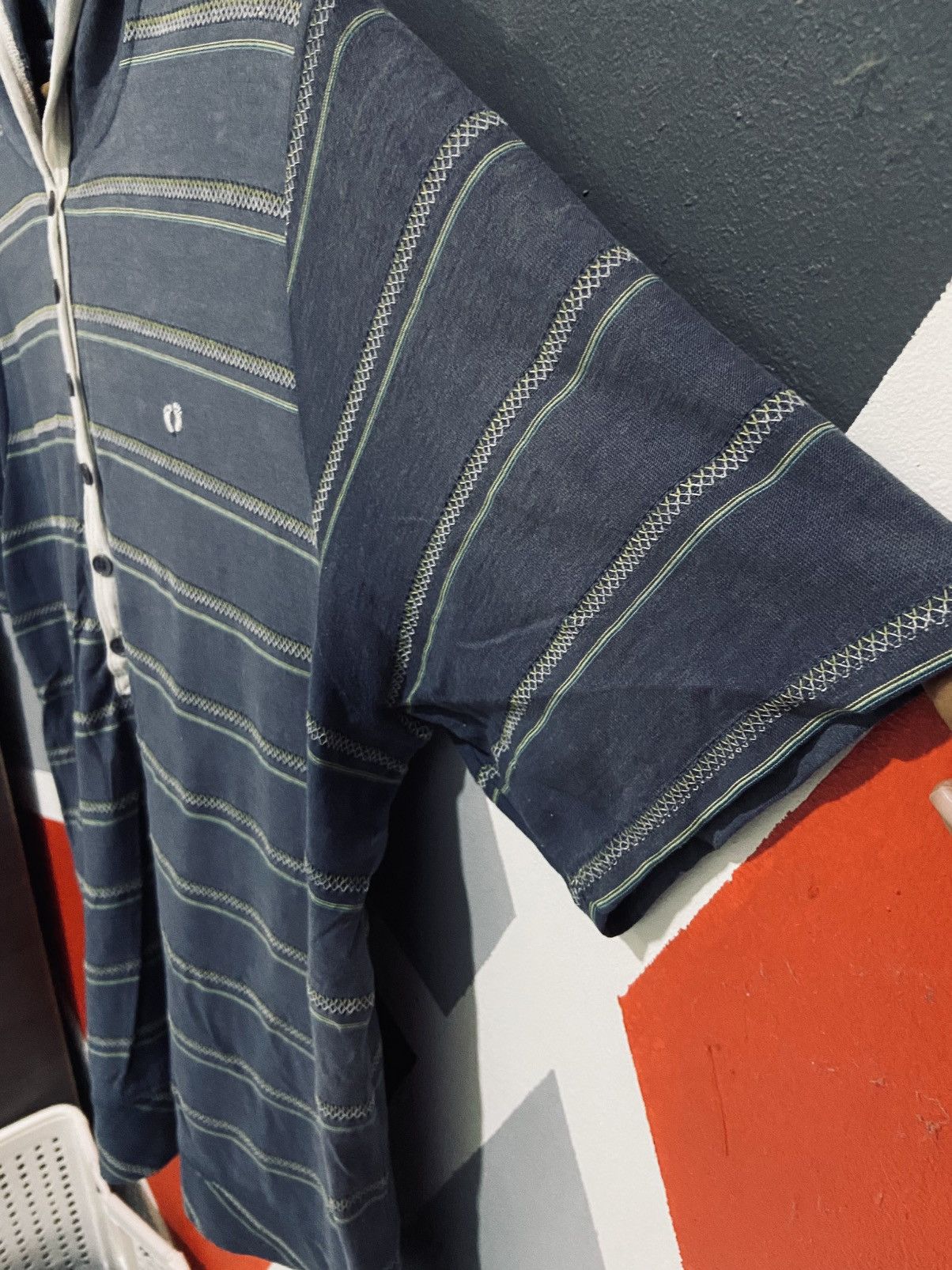 Hang Ten Hang Ten Half Button Tee Hoodie Size US L / EU 52-54 / 3 - 3 Thumbnail