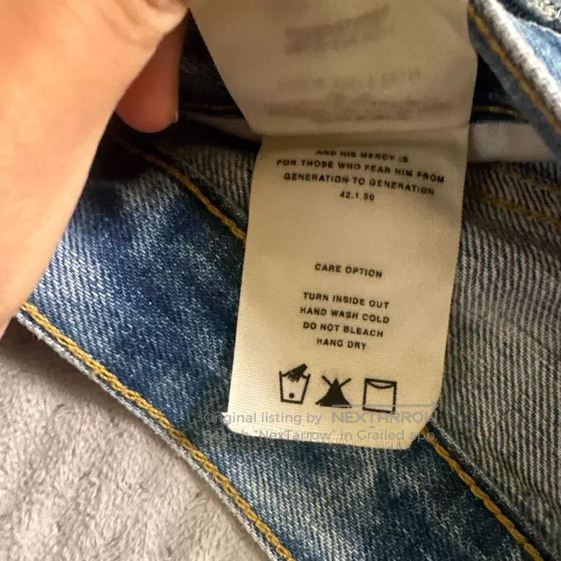 Fear of God Fear of God Blue water ripple jeans Size US 29 - 7 Thumbnail