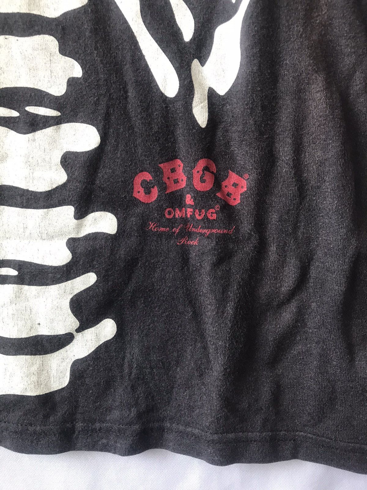 Band Tees CBGB & OMFUG - Home Of Underground Rock Rib Cage Skeleton Size US M / EU 48-50 / 2 - 5 Thumbnail