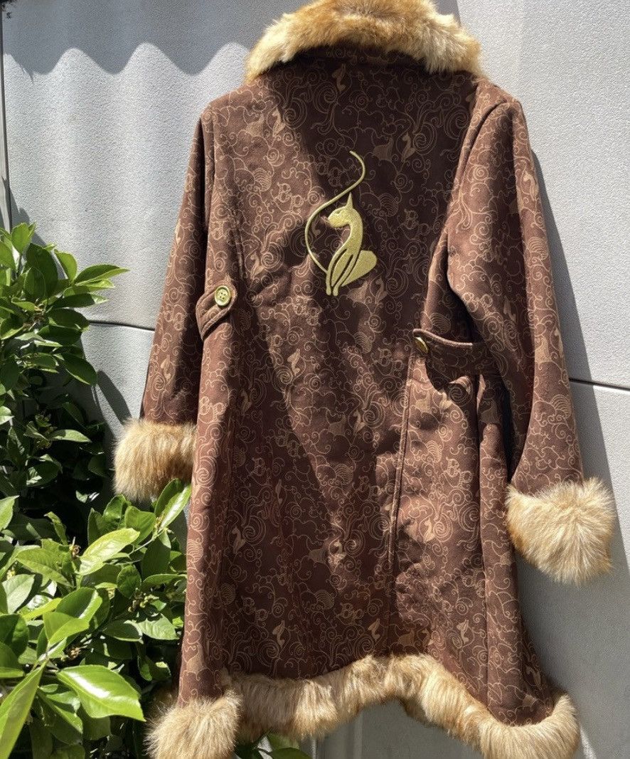 Phat Farm Baby Phat Brown Faux Fur Women’s Vtg Coat - Size Large Size L / US 10 / IT 46 - 3 Thumbnail