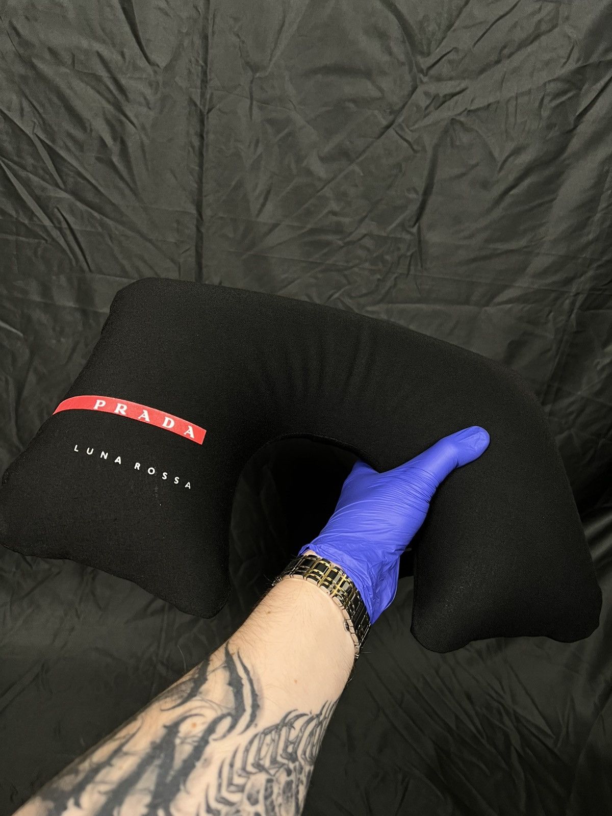 Prada Rare Prada Luna Rossa Vintage Inflatable Travel Pillow Size ONE SIZE - 2 Thumbnail