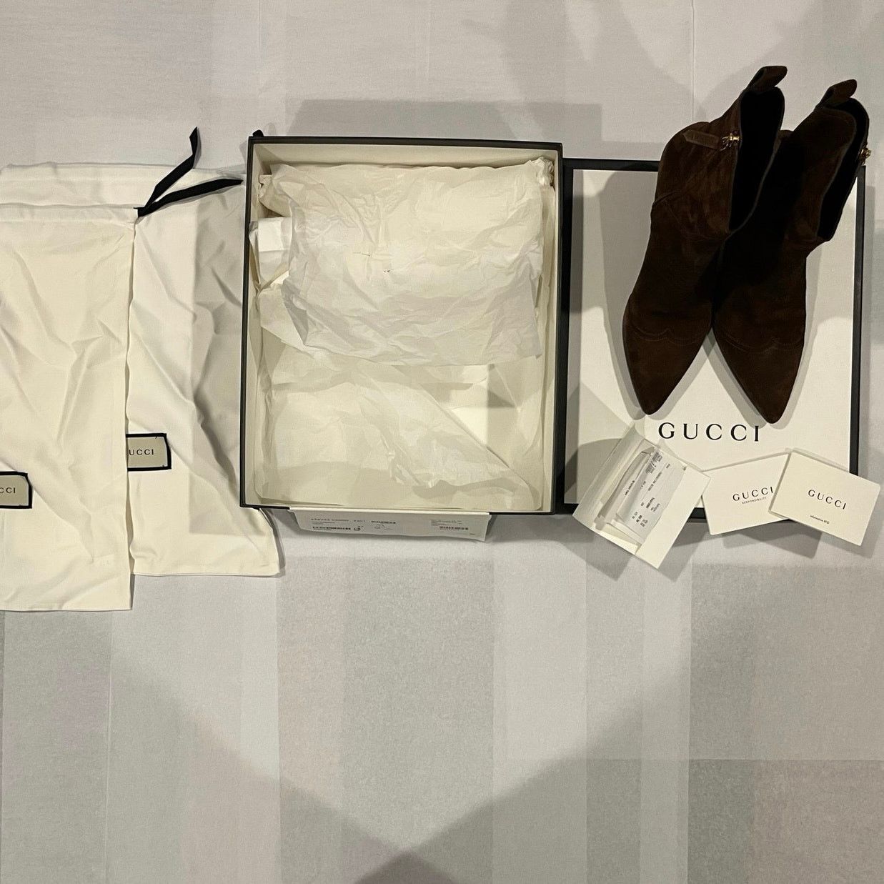 Gucci Gucci Quebec Leather Booties Maroon Size US 6.5 / IT 36.5 - 10 Thumbnail