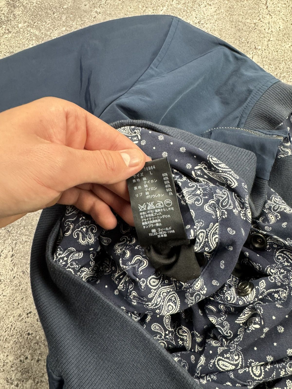 Japanese Brand Worn Out Age Reversible MA-1 Bomber – Bandana Side Size US M / EU 48-50 / 2 - 16 Thumbnail