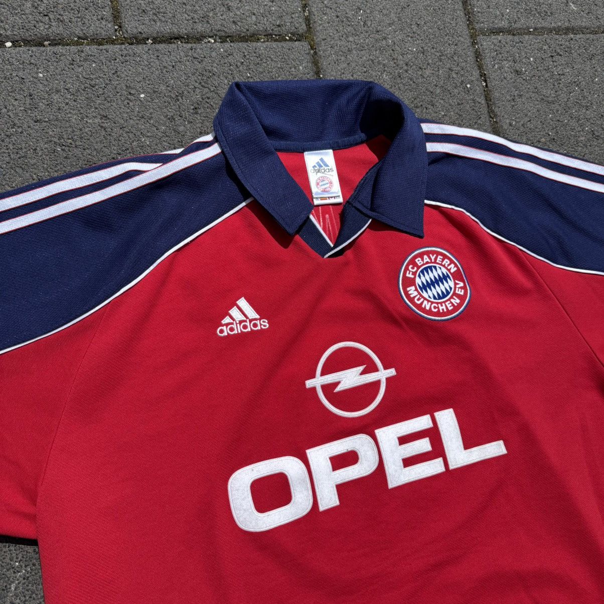 Adidas × Vintage vintage jersey Bayern Münich 1999/2001 #19 Jancker RARE Size US XXL / EU 58 / 5 - 2 Thumbnail