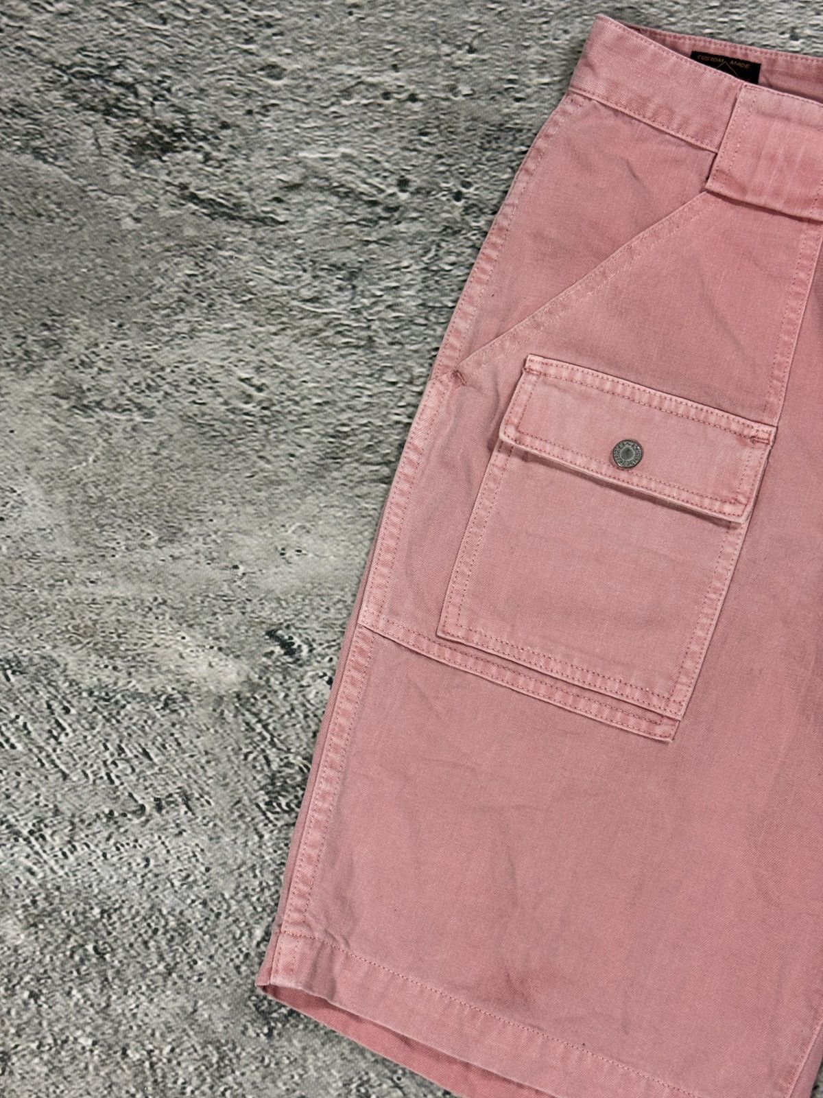 Evisu Evisu jorts pink Y2K shorts denim white seagulls cargo Size US 34 / EU 50 - 7 Thumbnail