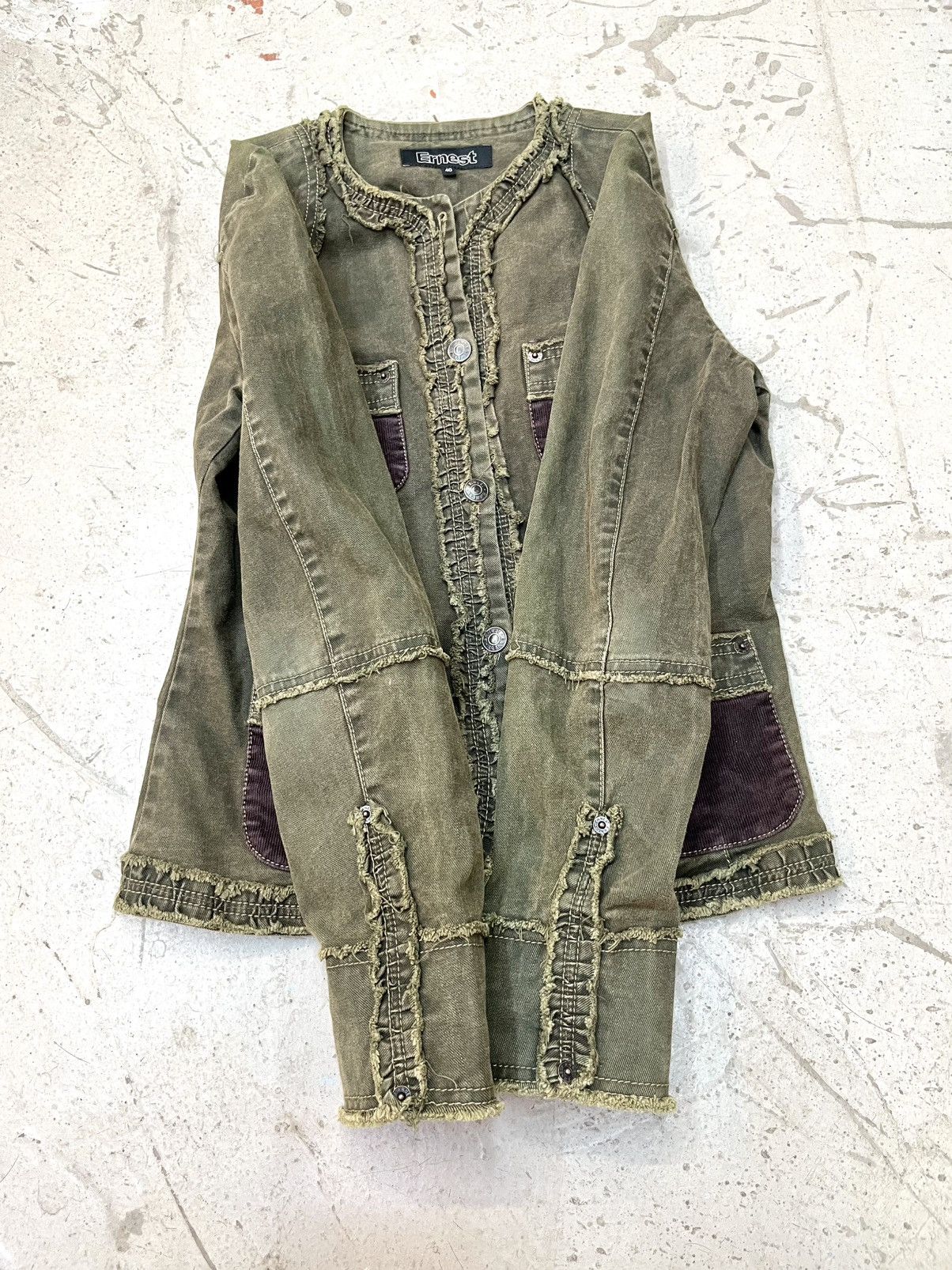 Designer × Japanese Brand 2YK ERNEST JAPAN- Vkei Patchwork Jacket Size US M / EU 48-50 / 2 - 5 Thumbnail