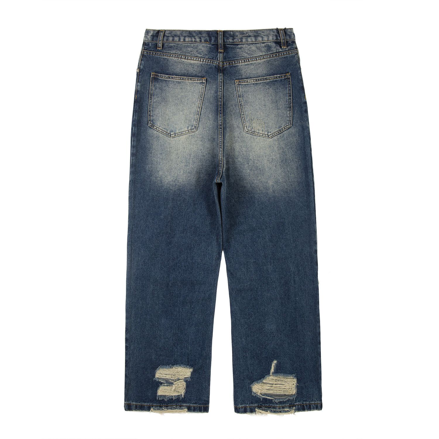 Distressed Denim × Japanese Brand × Streetwear Y2k Ripped