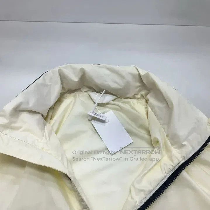 Moncler Moncler Men's White Printed Zip Stand Collar Jacket. Size US S / EU 44-46 / 1 - 7 Thumbnail