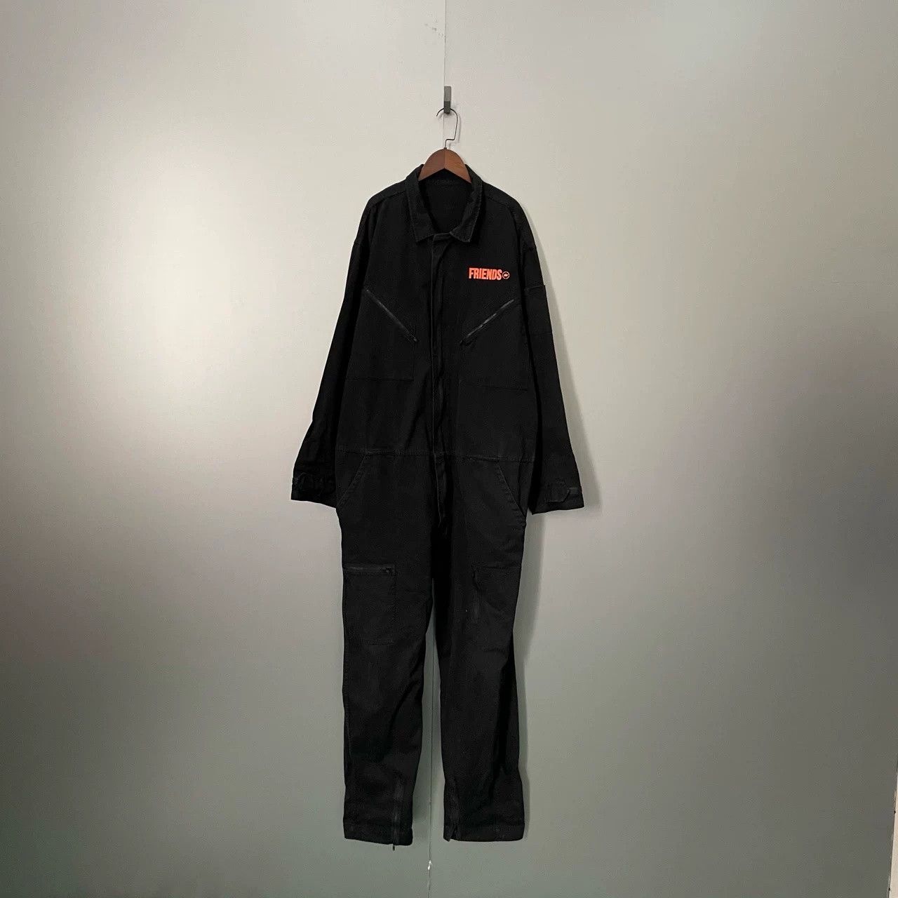 Vlone Vlone Black Printed Logo Jumpsuit Size US 28 / EU 44 - 1 Thumbnail