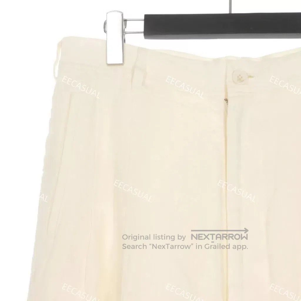 Ground Y Yohji Yamamoto White Linen Wide. Size 27" / US 4 / IT 40 - 4 Thumbnail