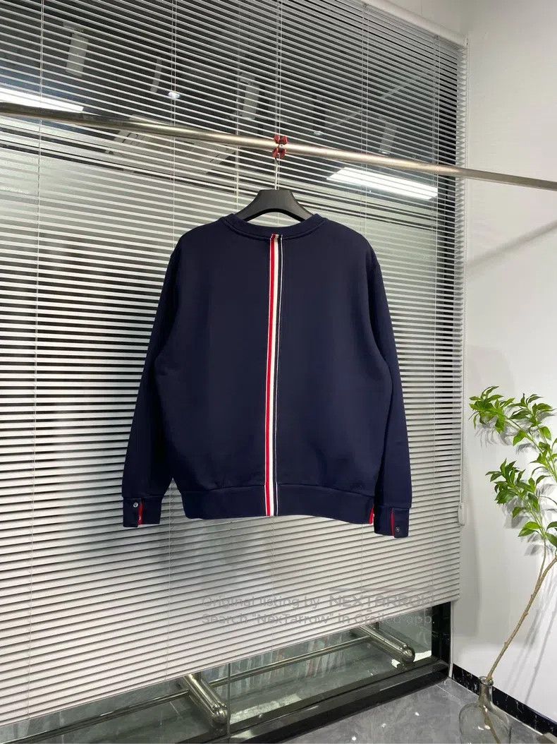 Thom Browne Thom Browne Dark Blue Sweatshirt Size US XXL / EU 58 / 5 - 2 Thumbnail