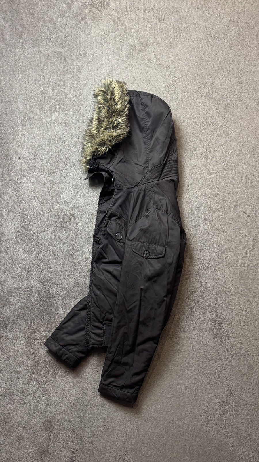 Le Grande Bleu (L.G.B.) Y2K Vintage Faux Fur Hood Jacket Ifsixwasnine LGB Goa fuzzy Size US S / EU 44-46 / 1 - 3 Thumbnail