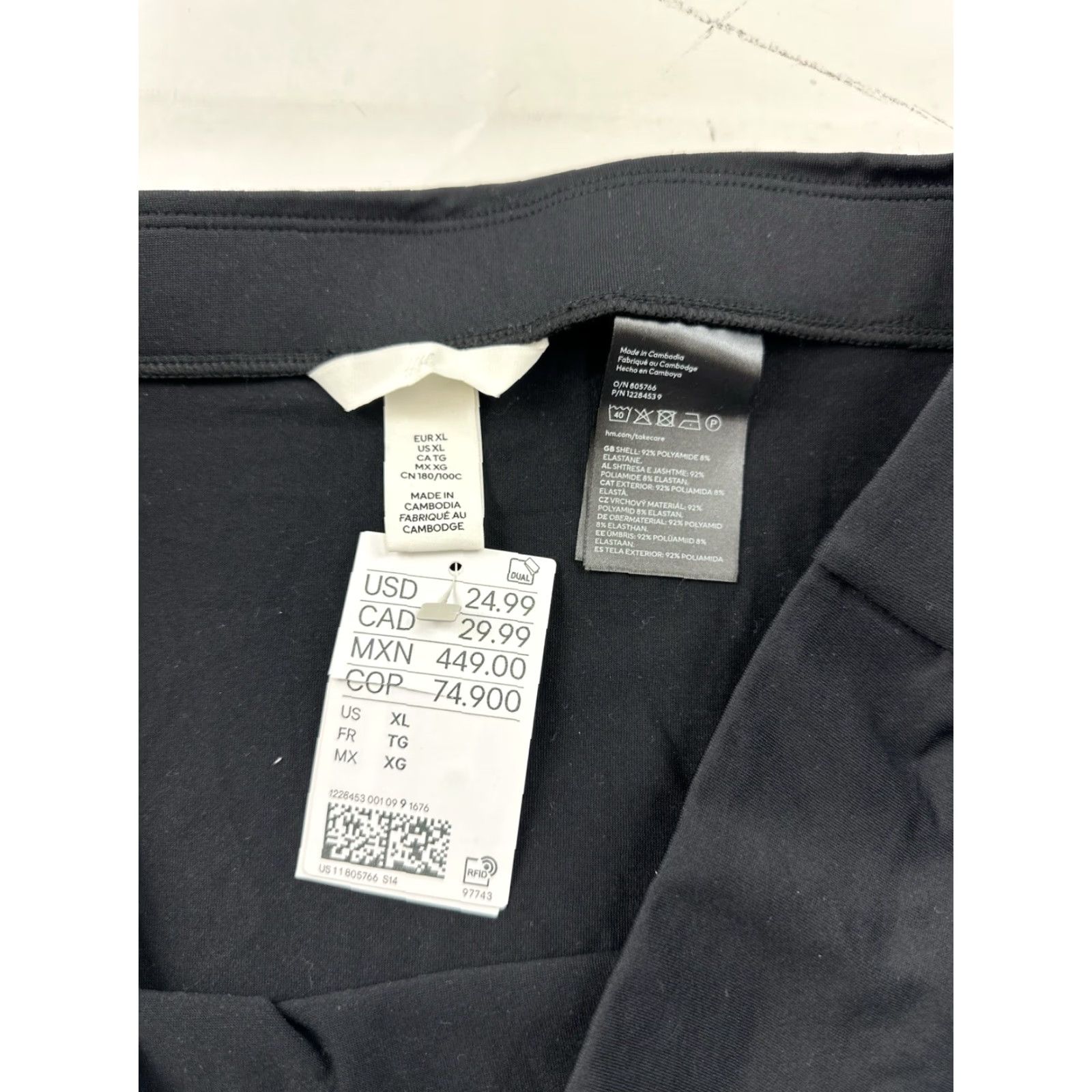 H&M H&M Skirt Women XL Black Maxi Long NWT Jersey Elastic Waist Casual Party/Cocktail Travel Women Maxi Skirt XL Black NWT Size 40" / US 18 - 4 Thumbnail