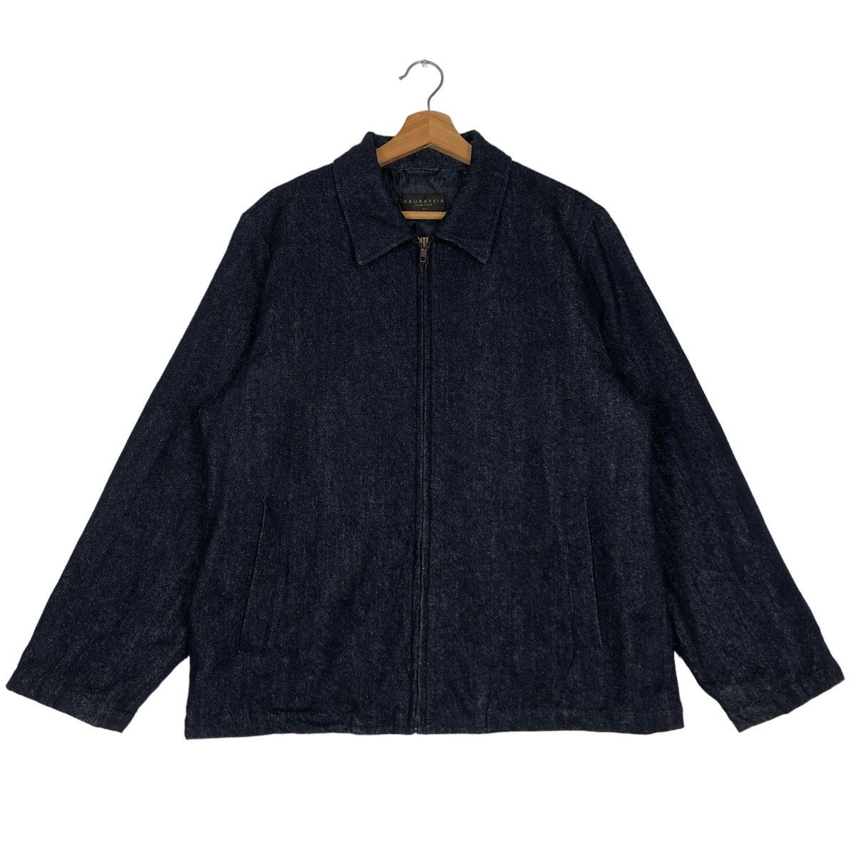 Japanese Brand 🔥90’s Vintage Denim Biker Jacket Aburaysia Issey Miyake Size US M / EU 48-50 / 2 - 1 Thumbnail
