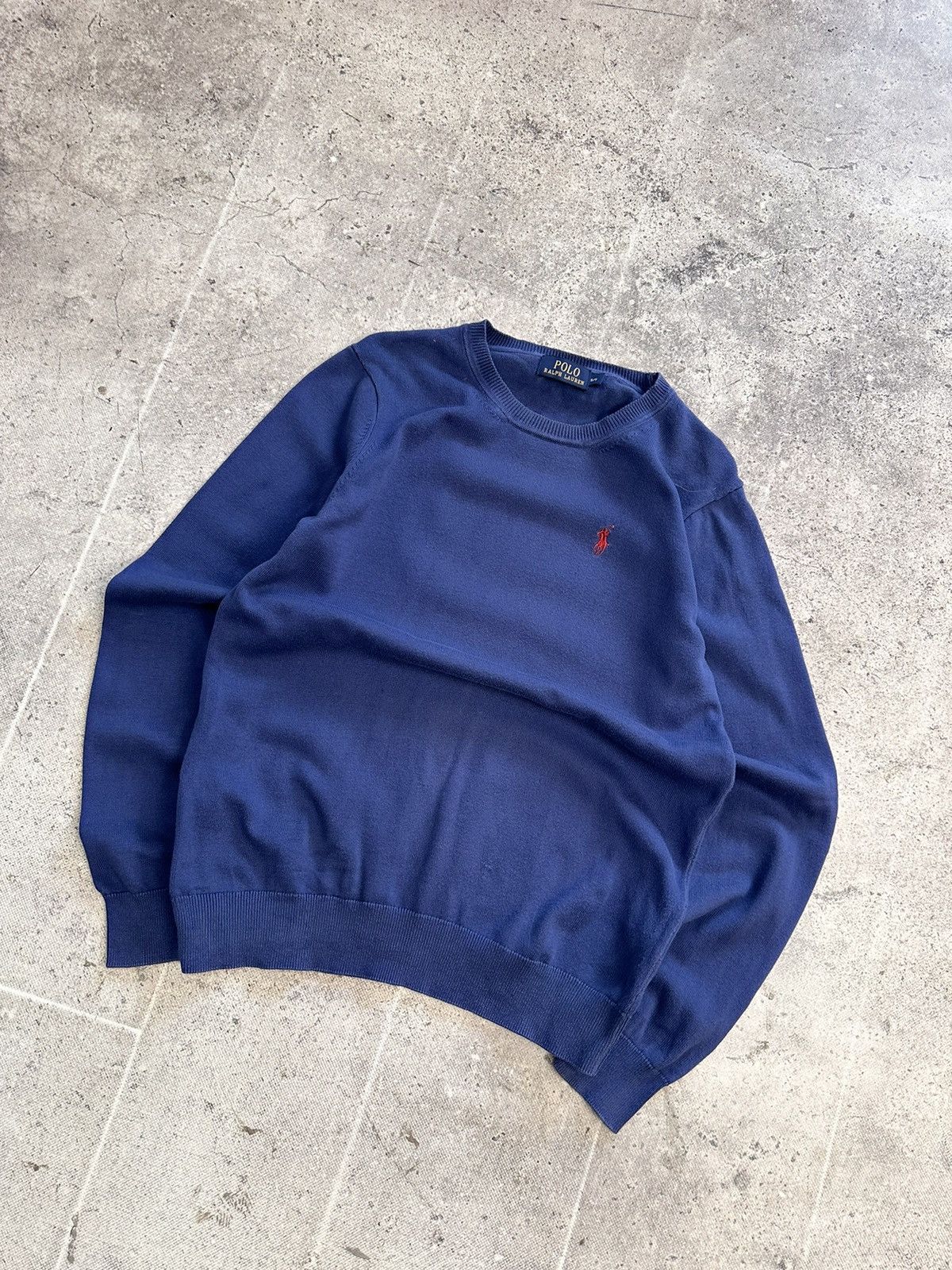 Polo Ralph Lauren × Ralph Lauren SALE💣💣 Polo Ralph Lauren Cable Knit wool blue sweater Size US M / EU 48-50 / 2 - 3 Thumbnail