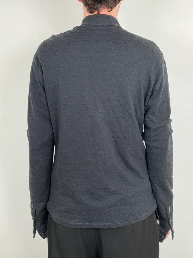 Marithe + Francois Girbaud SS2008 Marithé + François Girbaud Black Pleats Light Shirt Size US L / EU 52-54 / 3 - 3 Thumbnail