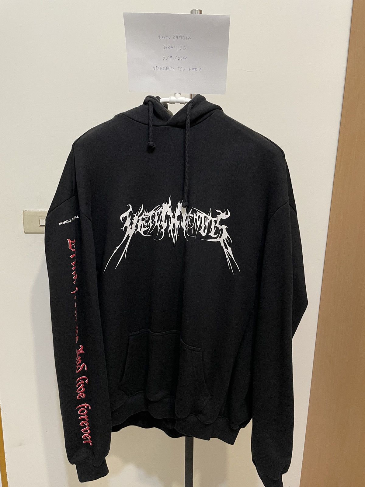 Vetements Vetements TFD Total Fucking Darkness Hoodie Grailed