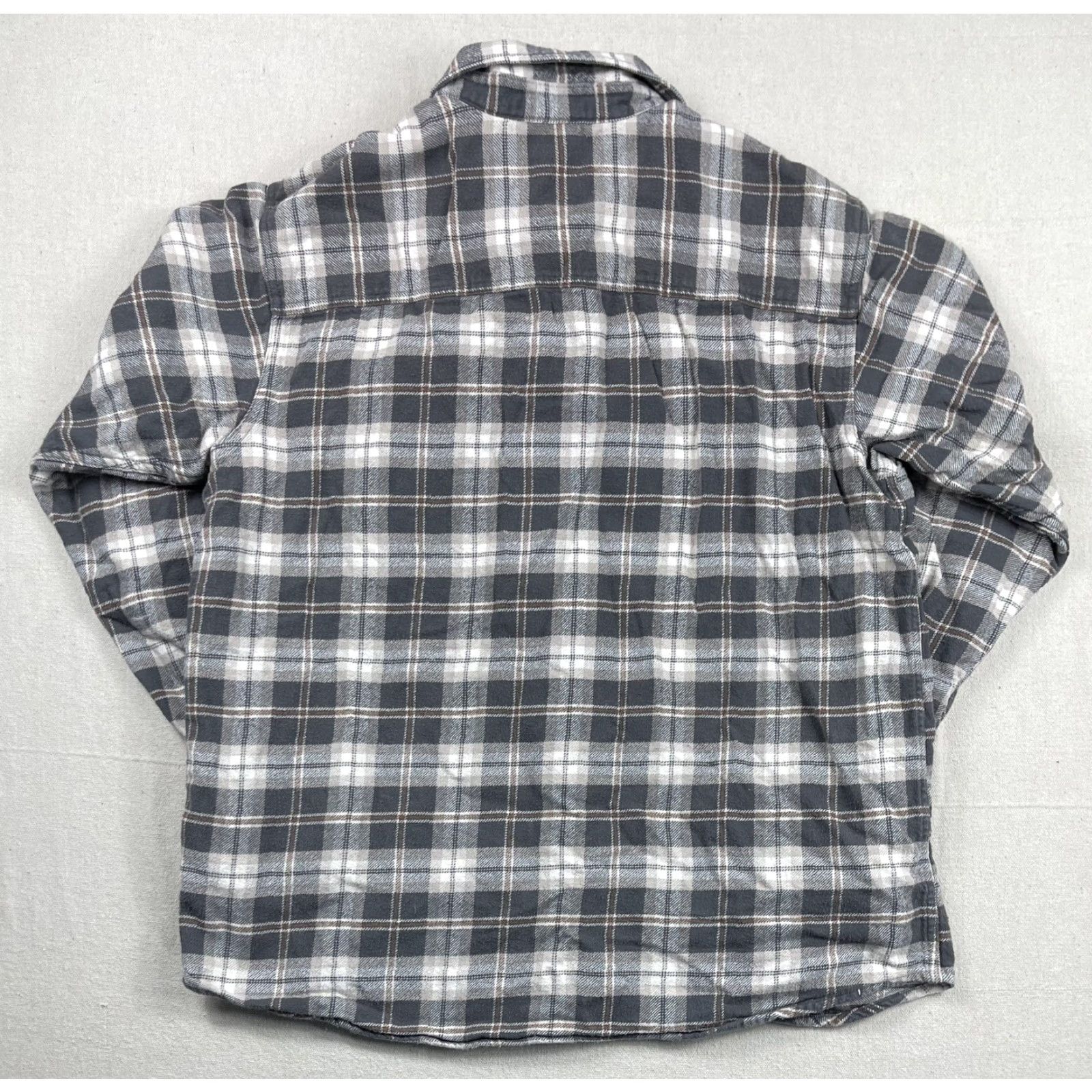 Vintage Columbia Shirt Mens Button-Up Plaid Flannel Gray Regular Fit Long Sleeve L Casual Vintage No Size US L / EU 52-54 / 3 - 2 Thumbnail