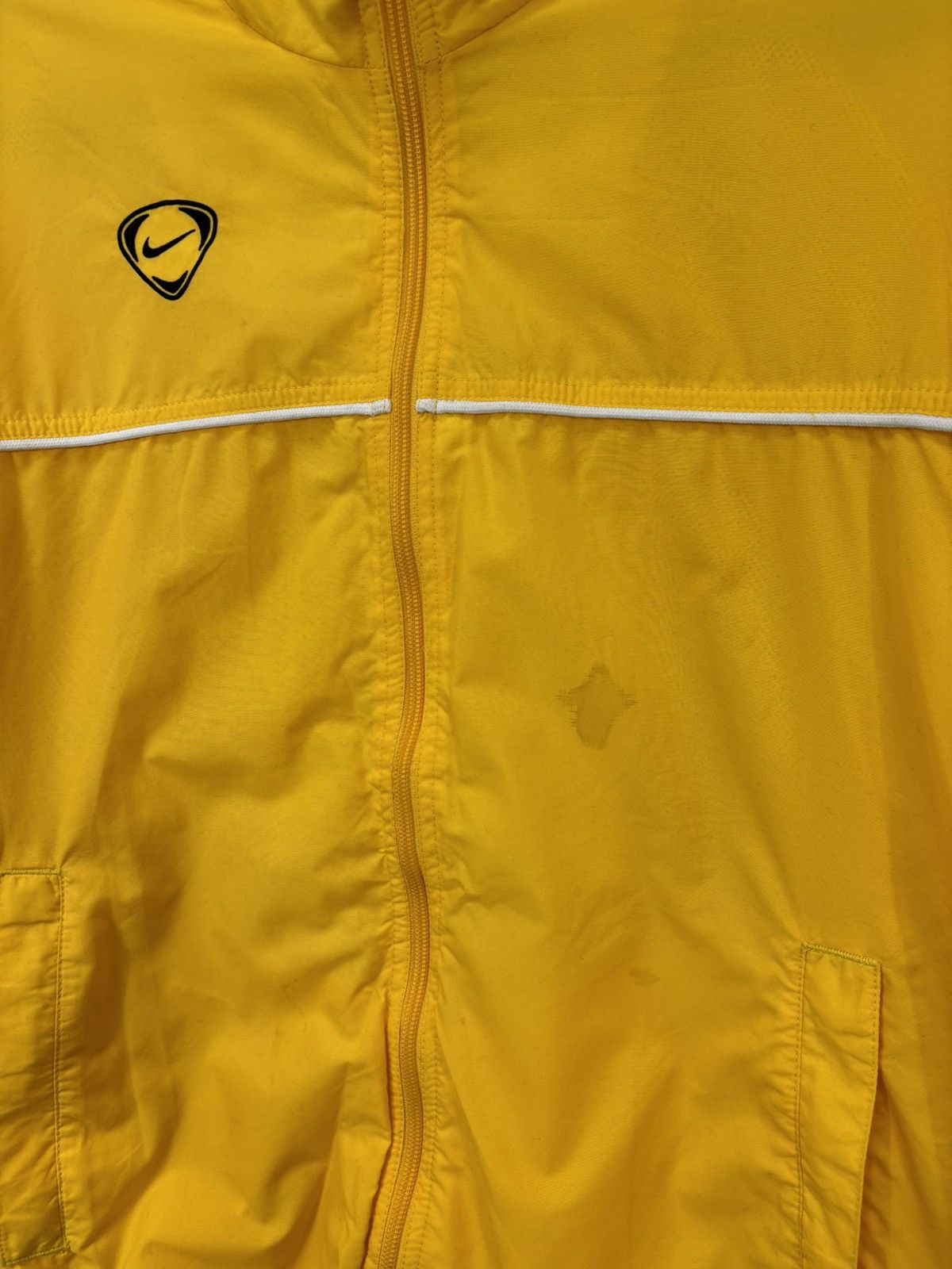Nike Vintage Nike Y2K Retro Hype Yellow Swoosh Nylon Track Jacket Size US M / EU 48-50 / 2 - 5 Thumbnail