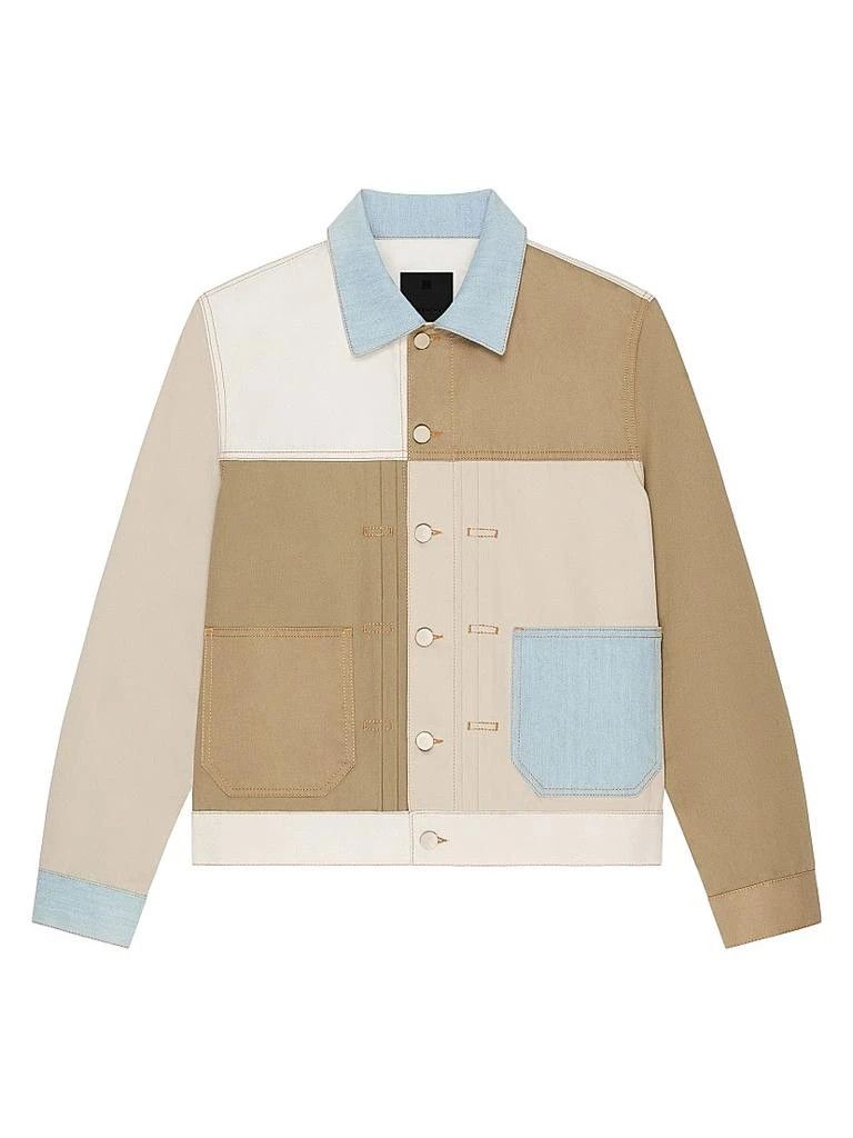 Givenchy o1w1db10426 Patchwork Jacket in Upcycled Denim in Multicolor Size US L / EU 52-54 / 3 - 1 Thumbnail