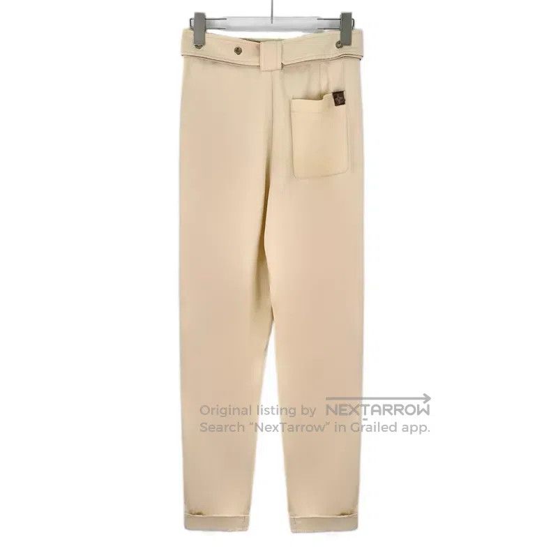 Louis Vuitton Louis Vuitton Beige Belt Buckle Casual Pants Radish Pants Size US 36 / EU 52 - 2 Thumbnail