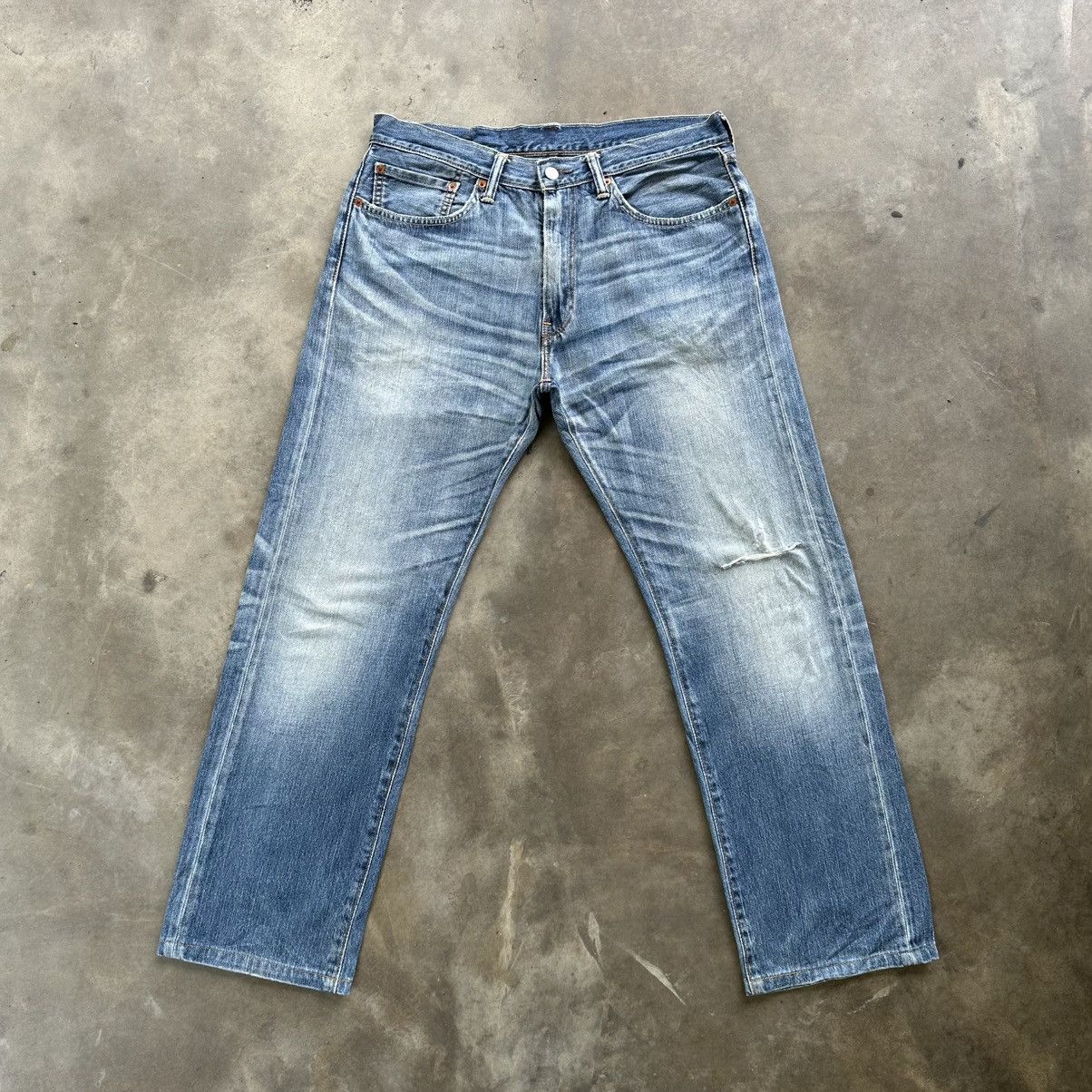 Levi's Vintage Levi’s 505 Distressed Faded Denim Jean Pant W32 Size US 32 / EU 48 - 1 Thumbnail