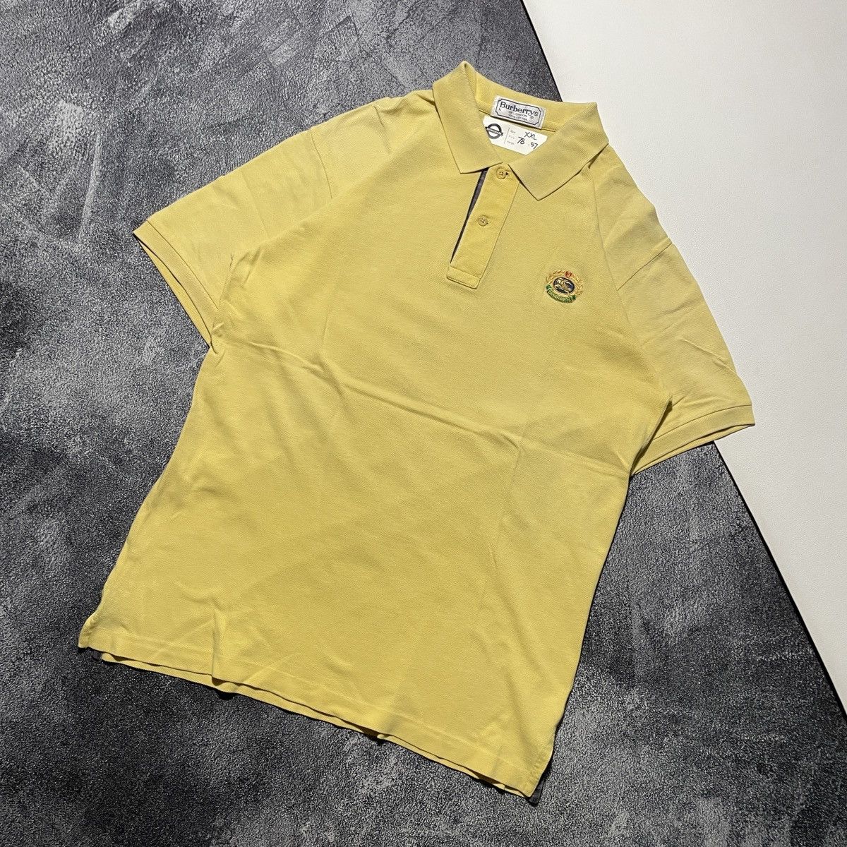 Burberry × Gosha Rubchinskiy Vintage Burberry Poloshirt Size US XXL / EU 58 / 5 - 2 Thumbnail