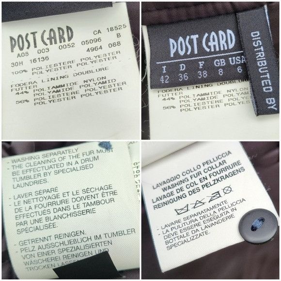 Vintage Vintage 90s y2k Navy Blue Iridescent Wide Collar Post Card A Size M / US 6-8 / IT 42-44 - 8 Thumbnail