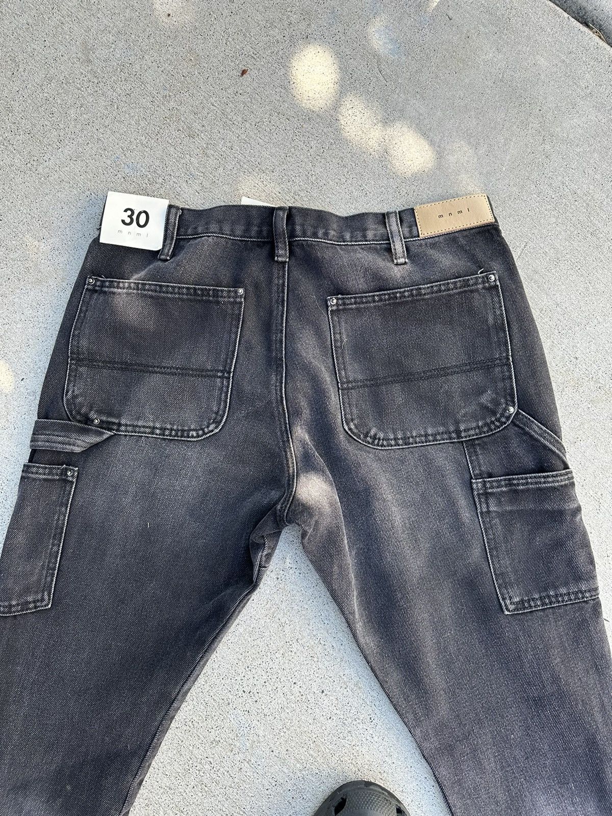 Vintage Mens MNML Black Flared Denim Size US 30 / EU 46 - 3 Thumbnail
