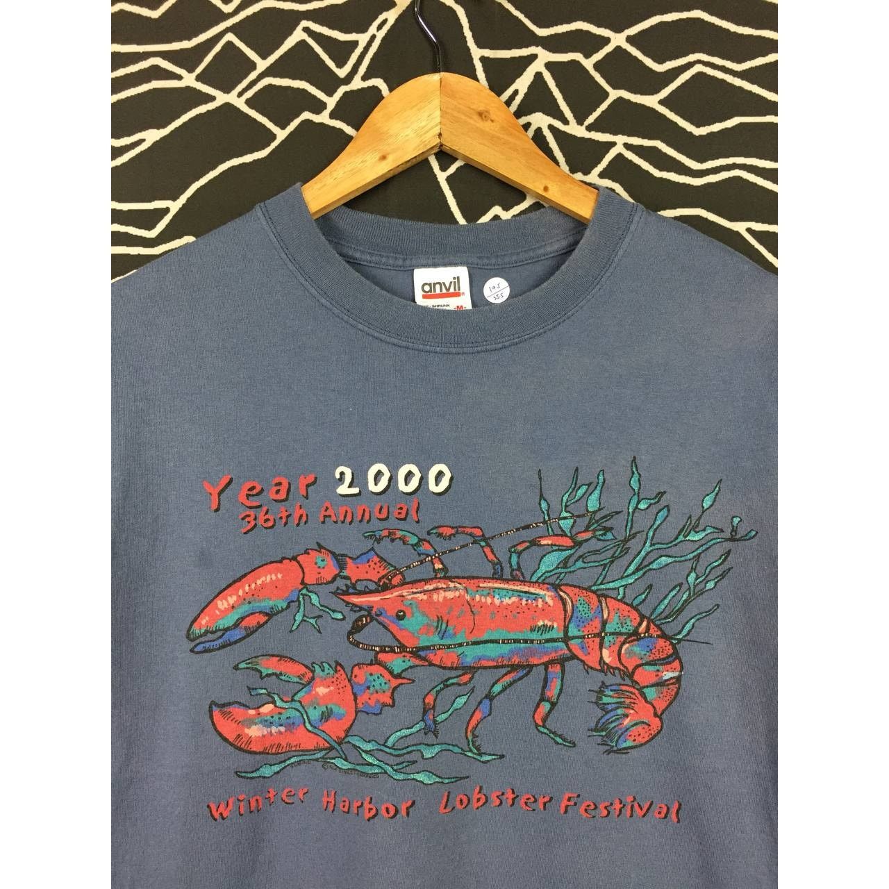 Anvil × Vintage Vtg Y2K 36th Anniversary Winter Harbor Lobster Festival Tee Size US M / EU 48-50 / 2 - 3 Thumbnail