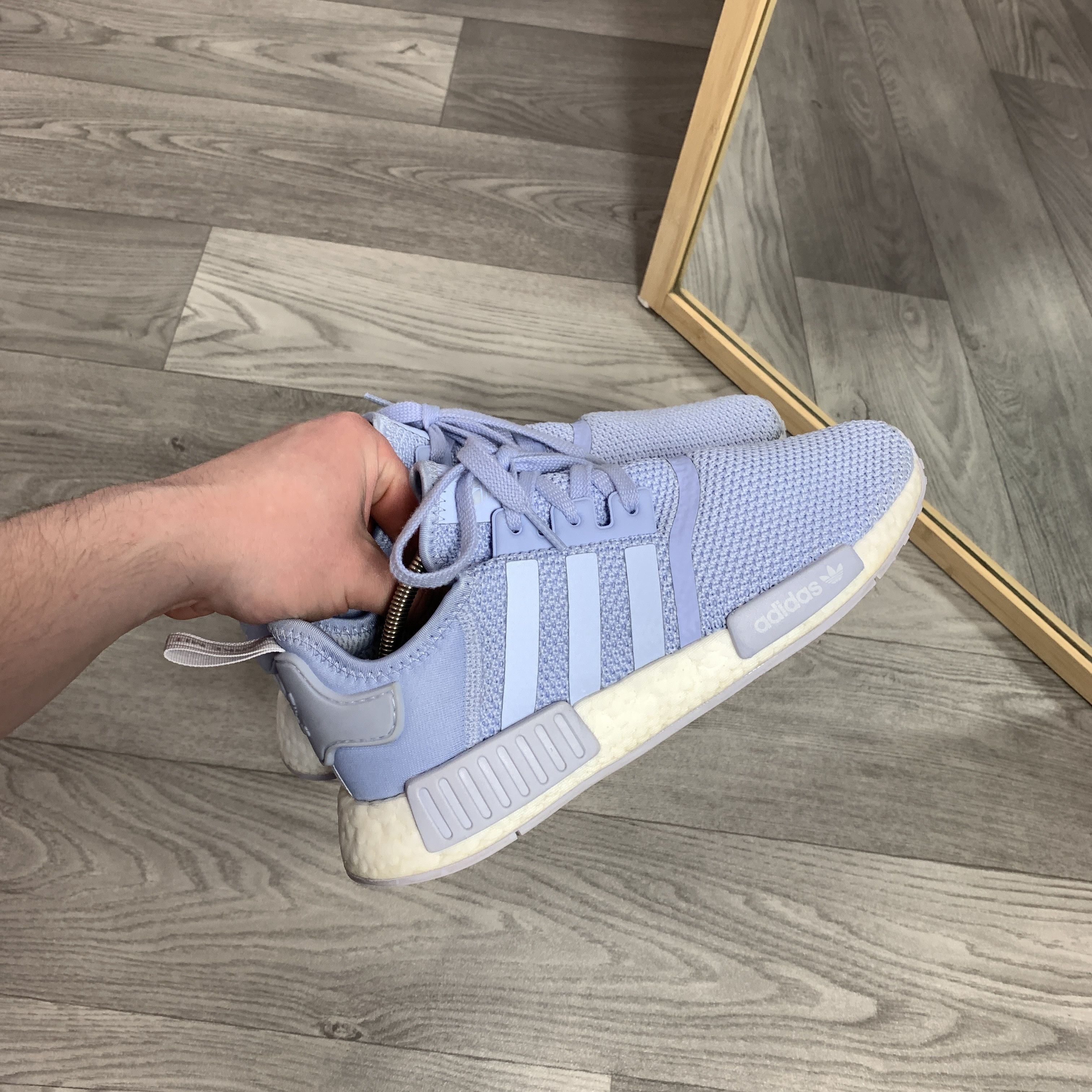 Adidas Adidas NMD_R1 Aero Blue Boost Women's Low Top Sneakers Boots Size US 8.5 / IT 38.5 - 3 Thumbnail