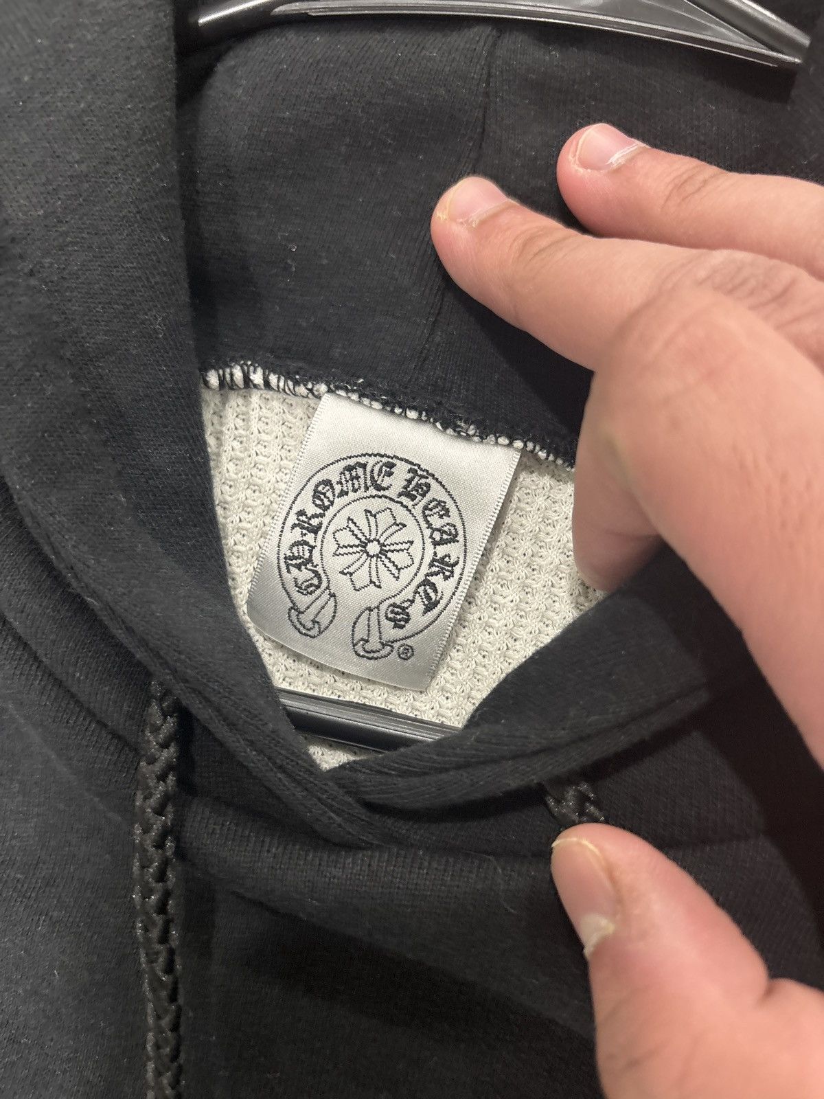 Chrome Hearts Vintage Thermal Floral Horseshoe Hoodie M