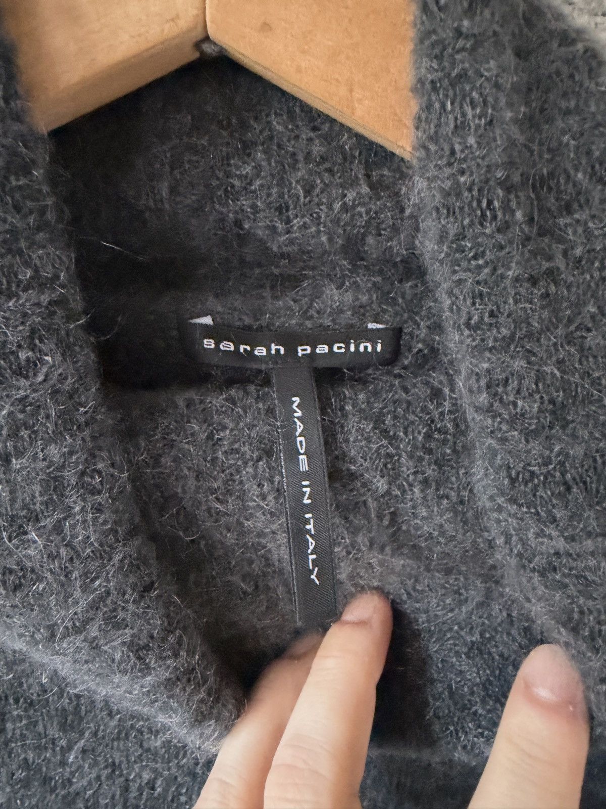Sarah Pacini Sarah Pacini Mohair One Size Oversweater Size ONE SIZE - 5 Thumbnail