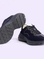 Gucci oc11z1025 Macro GG Fabric Sneakers in Blue Size US 8.5 / EU 41-42 - 6 Thumbnail