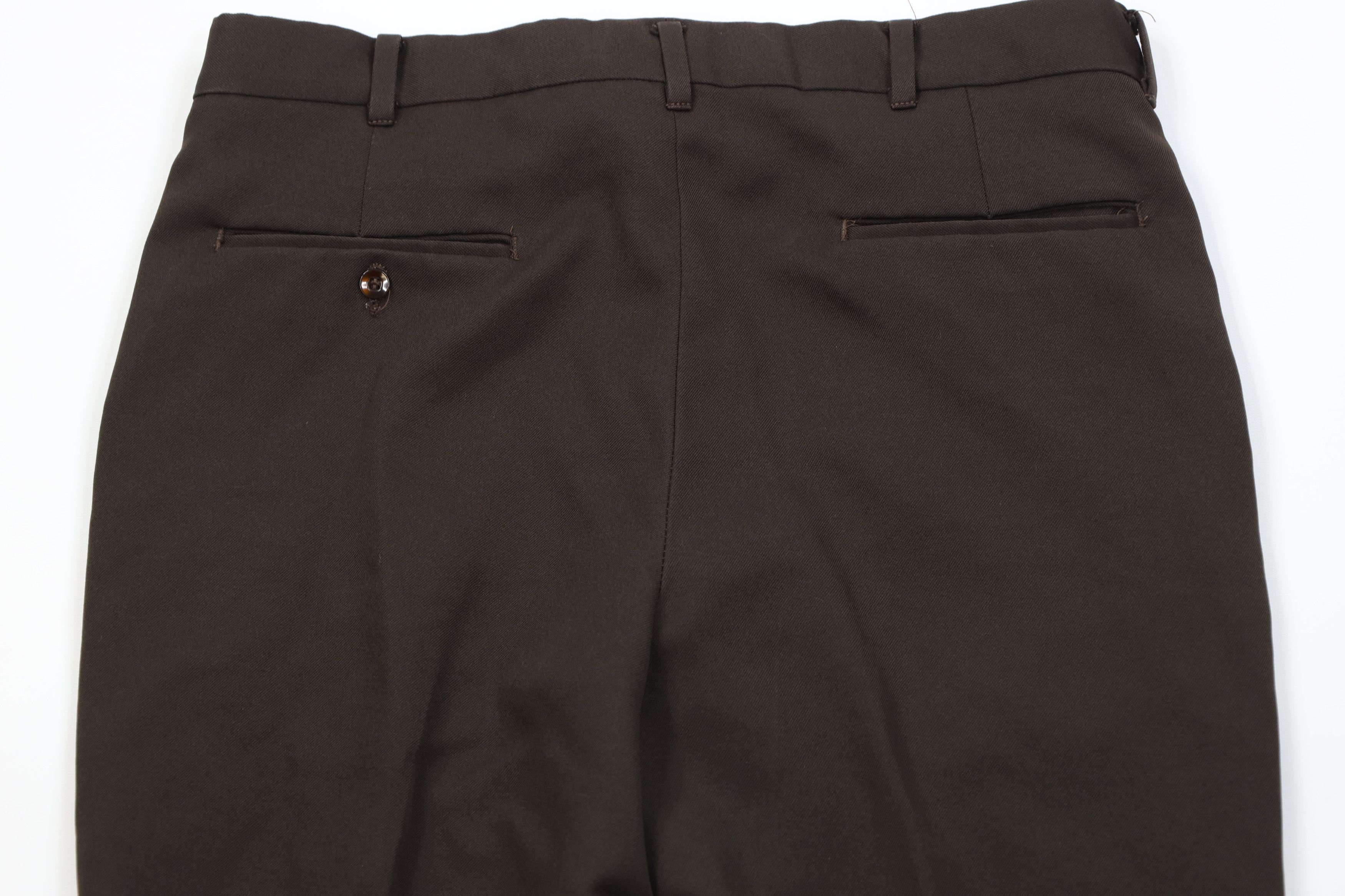 Vintage Vintage 70s Streetwear Flared Wide Leg Chino Pants Brown USA Size US 34 / EU 50 - 10 Thumbnail