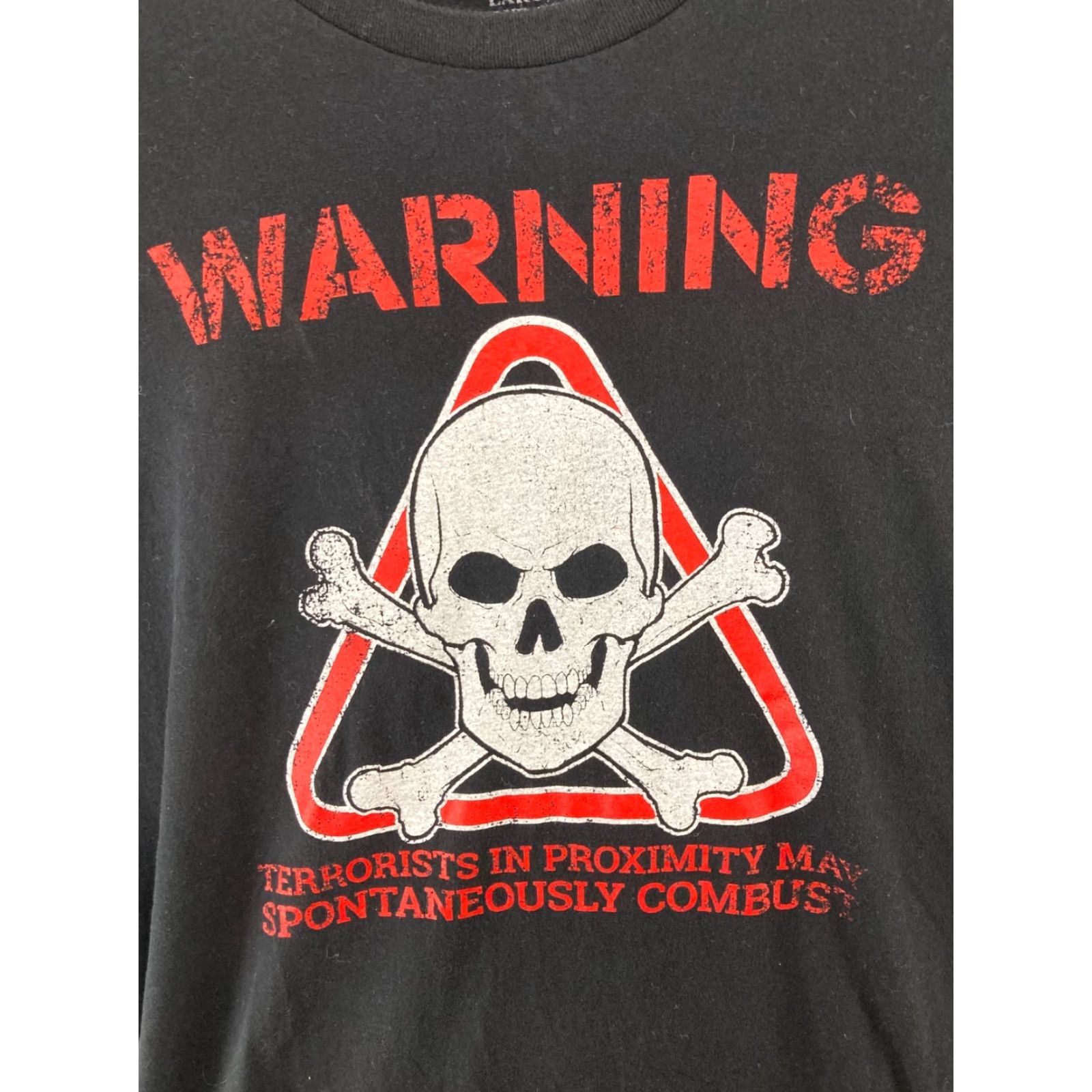 Vintage Grunt Style T-Shirt Mens L Black Skull Graphic Print Crew Neck - Shirts - Men - Skull - 2010s? Size US L / EU 52-54 / 3 - 4 Thumbnail