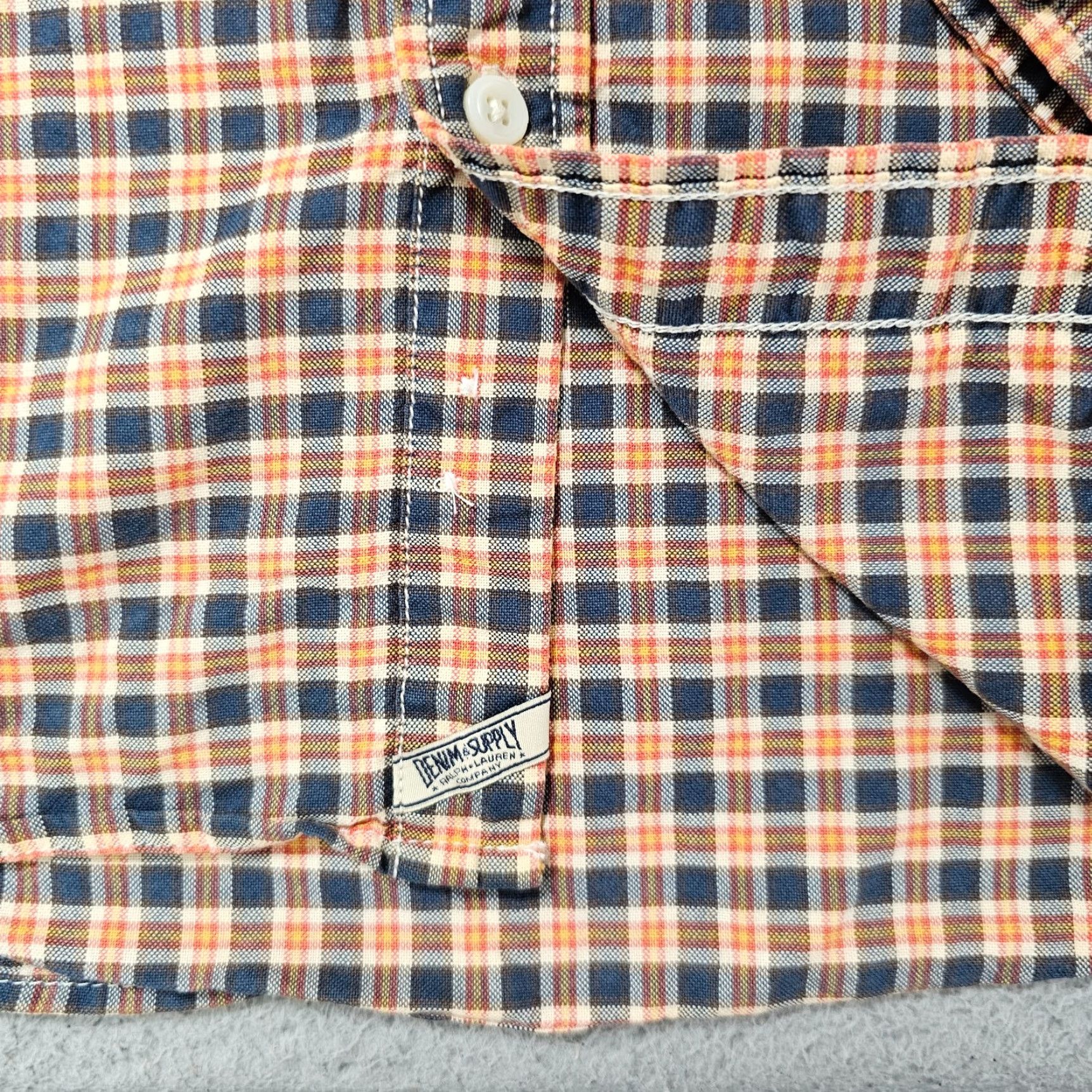 Vintage Denim & Supply Ralph Lauren Shirt Mens Large Multi Plaid Cotton Long Sleeve Button-Up Size US L / EU 52-54 / 3 - 5 Thumbnail