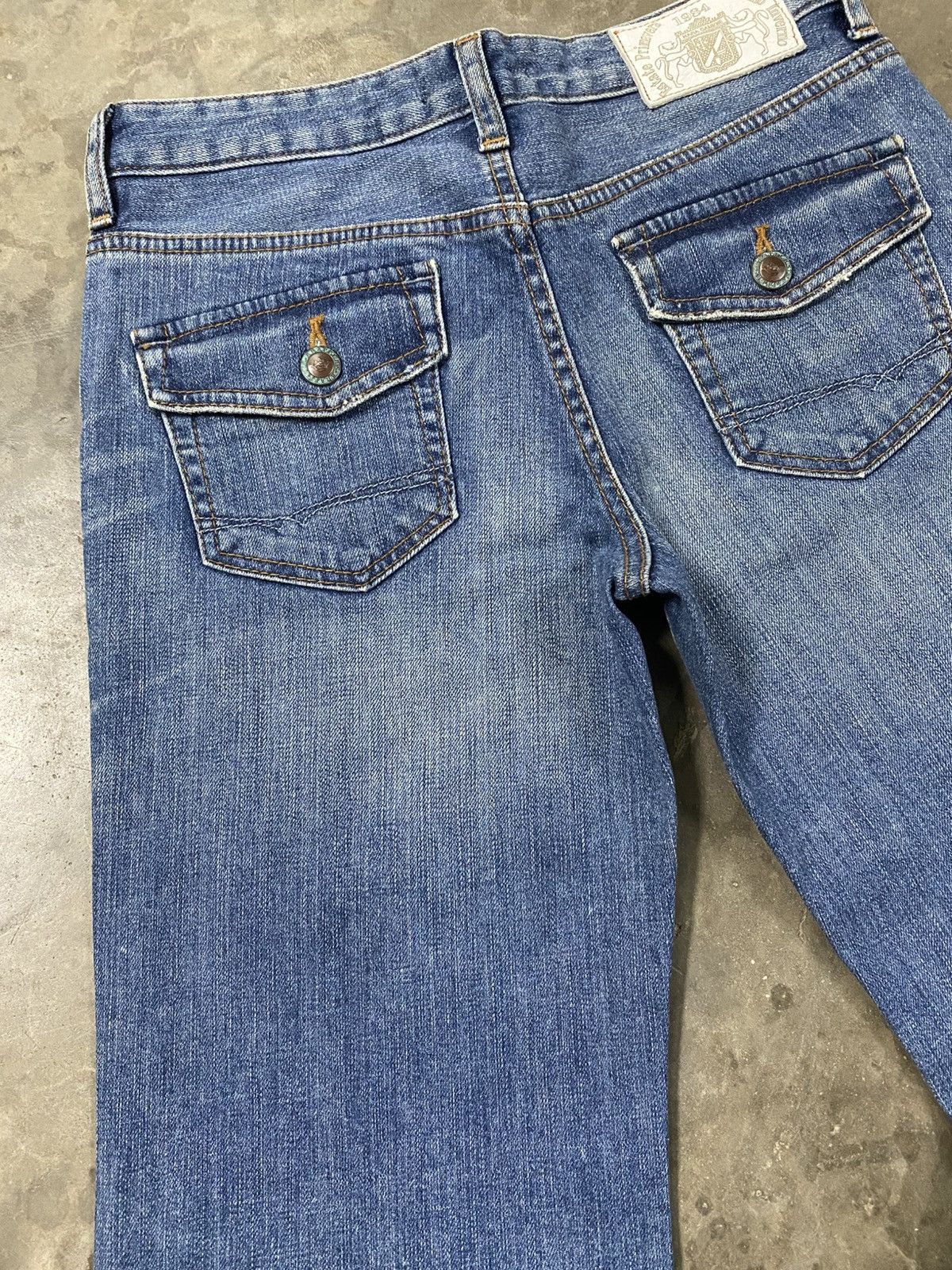 Hysteric Glamour × If Six Was Nine × Tornado Mart Flare Jeans Japanese Brappers Washed Blue @256 Size US 27 - 4 Thumbnail