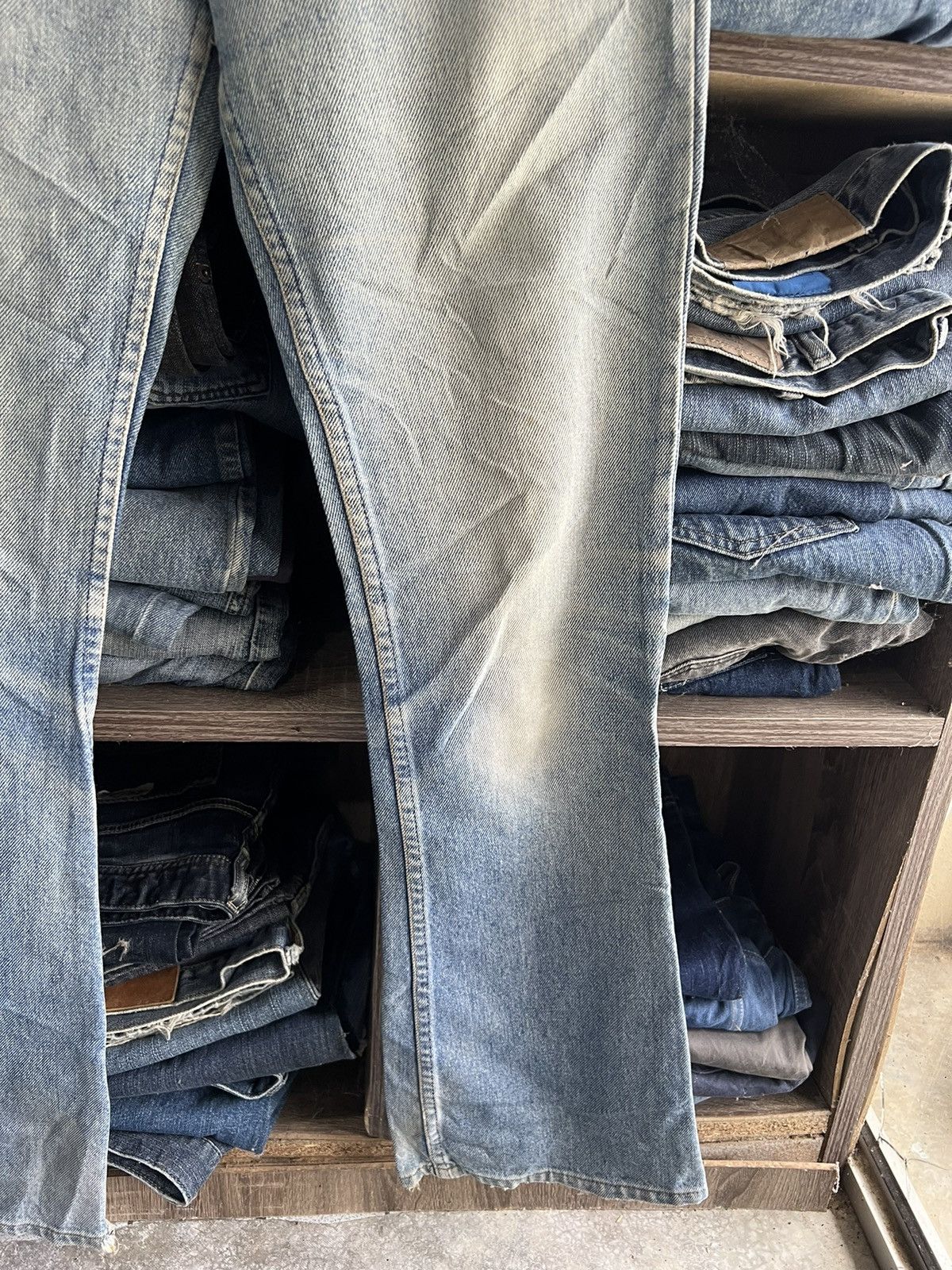 Levi's Vintage Clothing 🔥Vintage Levis Distressed Denim Made in Usa Size US 29 - 7 Thumbnail