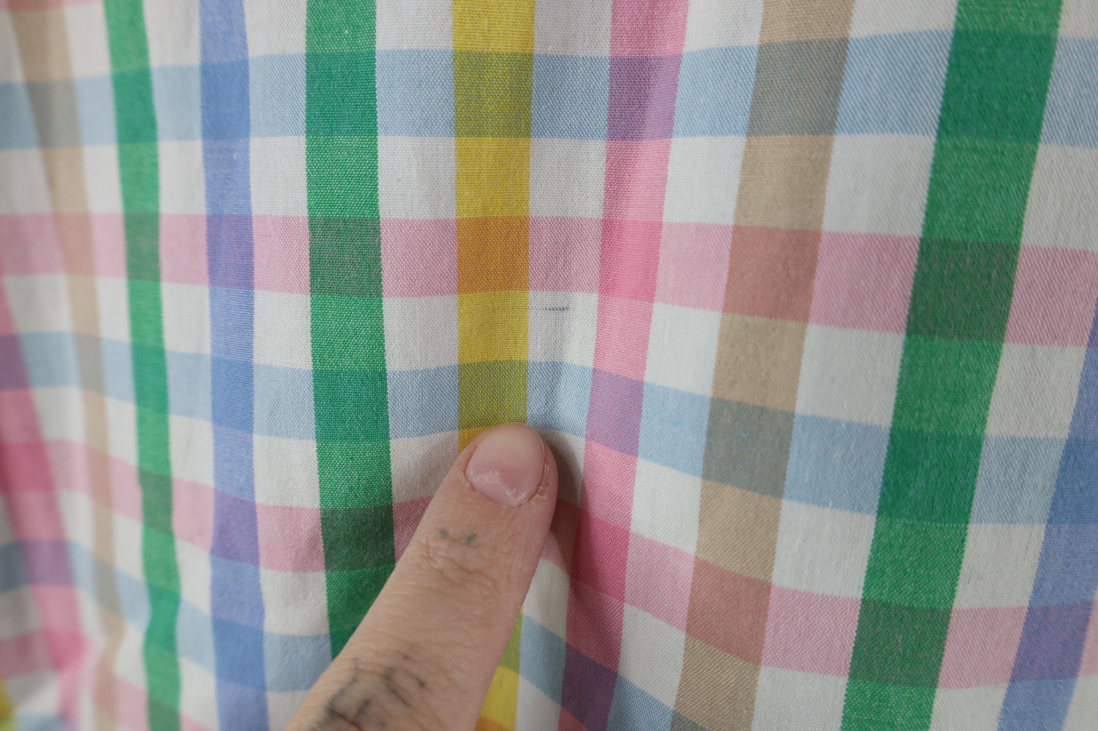 J.Crew × Vintage J Crew Wash Rainbow Plaid Short Sleeve Button Down Shirt Size US L / EU 52-54 / 3 - 5 Thumbnail
