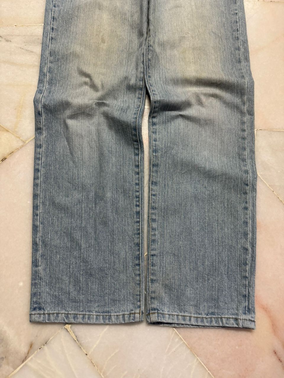 Japanese Brand VINTAGE 2000s JAPANESE MUDWASH STRAIGHT BLUE JEANS Size US 30 / EU 46 - 4 Thumbnail