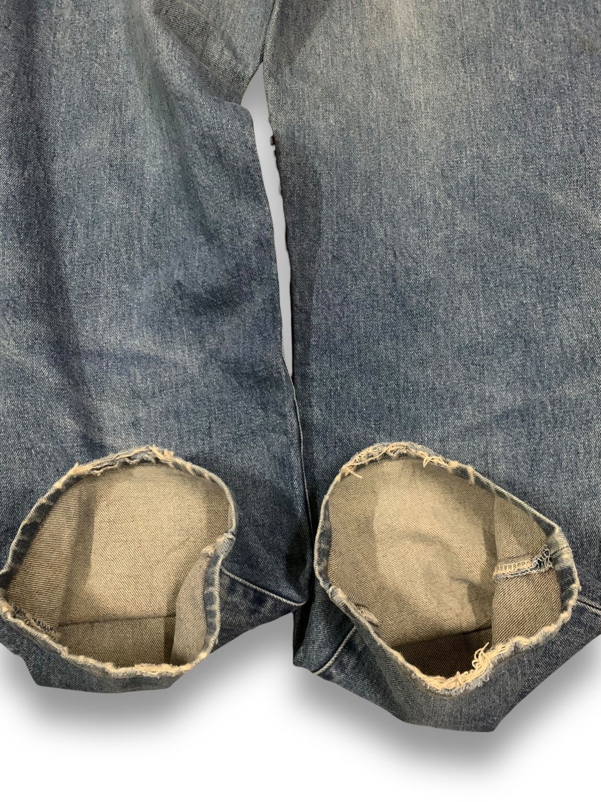Japanese Brand Vintage Japanese Brand Bobson Blue Washed Loose Fit Jeans Size US 34 / EU 50 - 9 Thumbnail