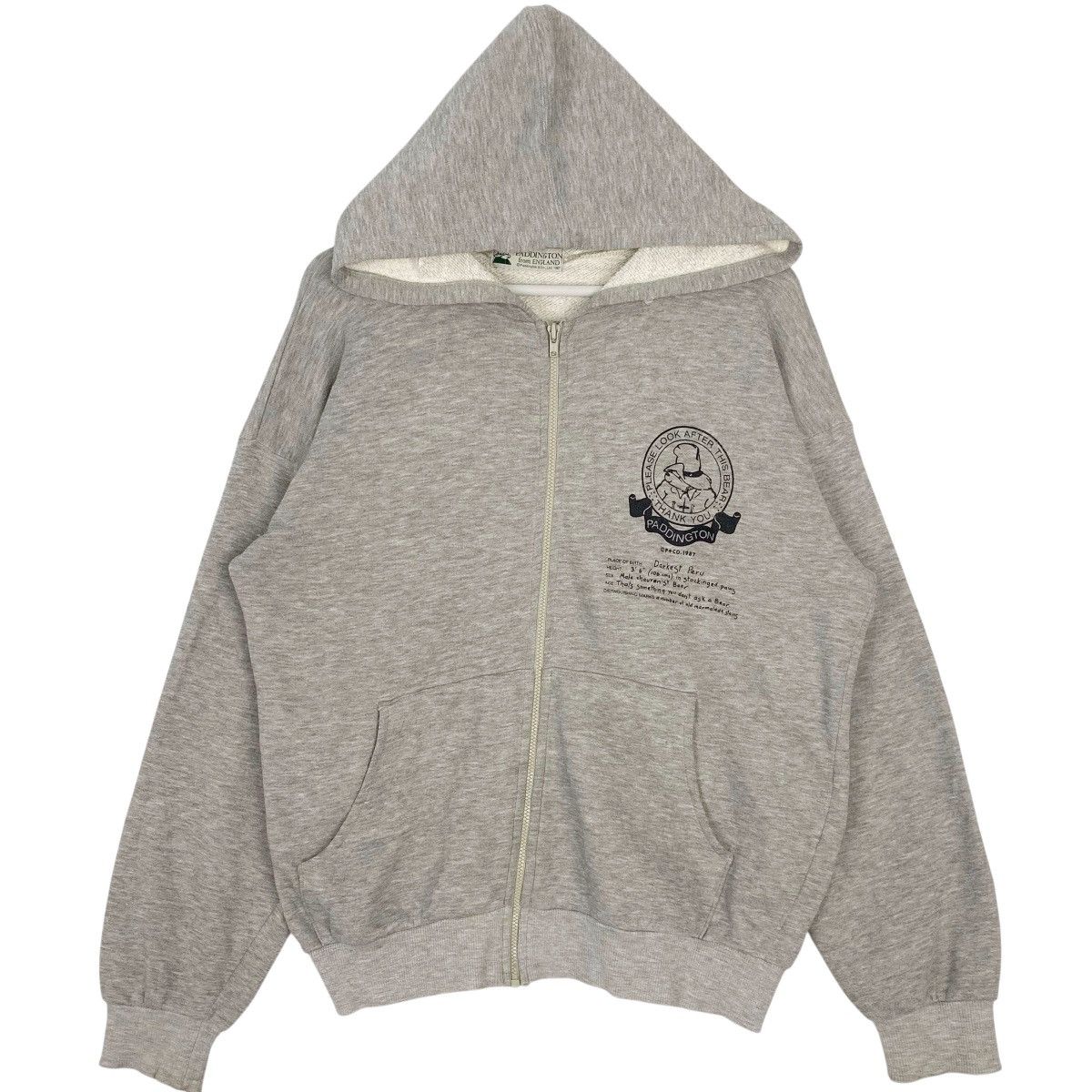 Other Vintage Paddington England Hoodie Big Logo Gray Size M Size US M / EU 48-50 / 2 - 1 Thumbnail
