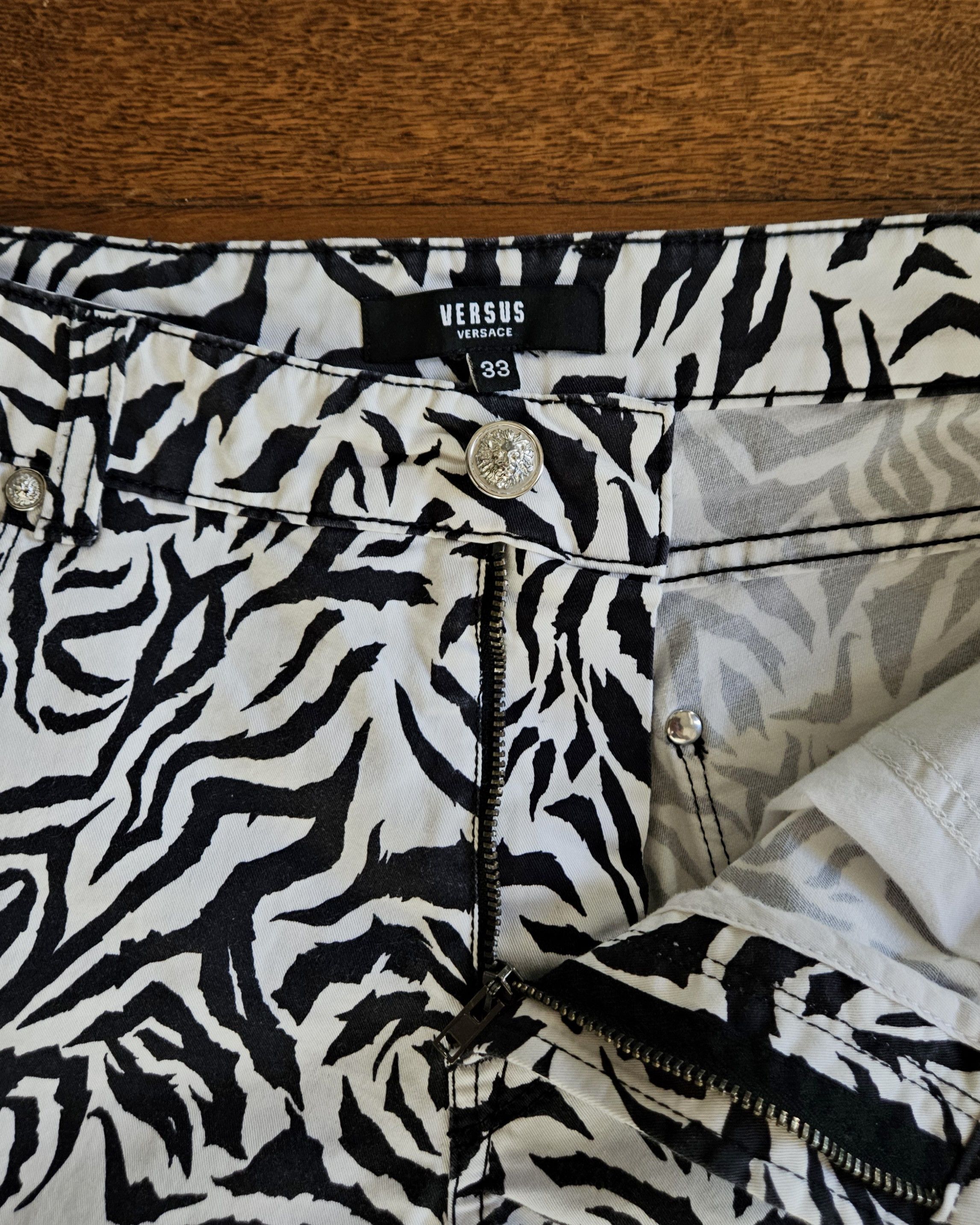Versace Gianni Versace Versus Zebra Print Skinny Jeans 🦓 Size US 32 / EU 48 - 2 Thumbnail